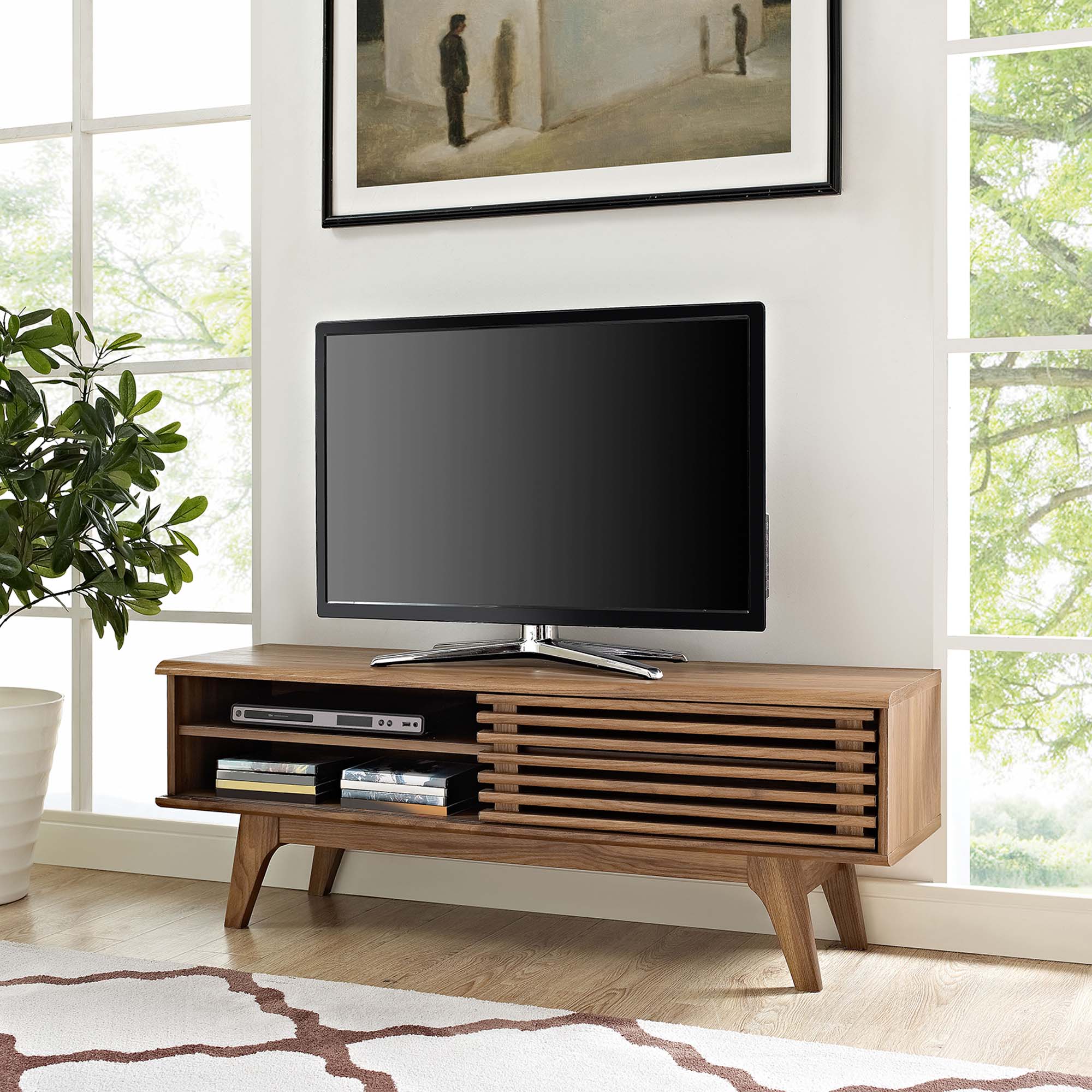 Render 48" TV Stand, Walnut