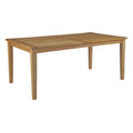 Marina 72" Outdoor Patio Teak Dining Table, Natural