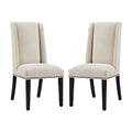 Baron Fabric Dining Chair Set of 2, Beige