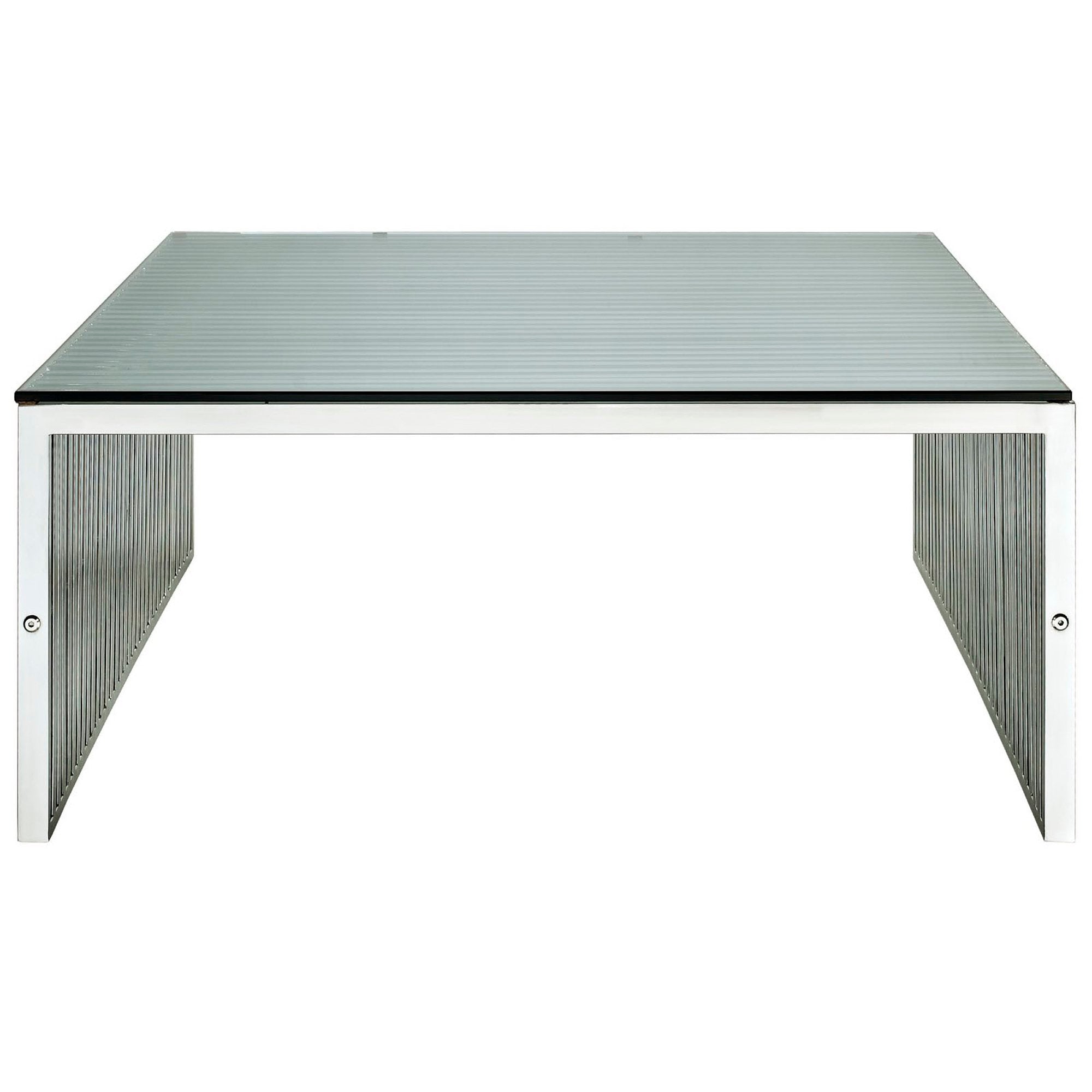 Gridiron Coffee Table, Silver