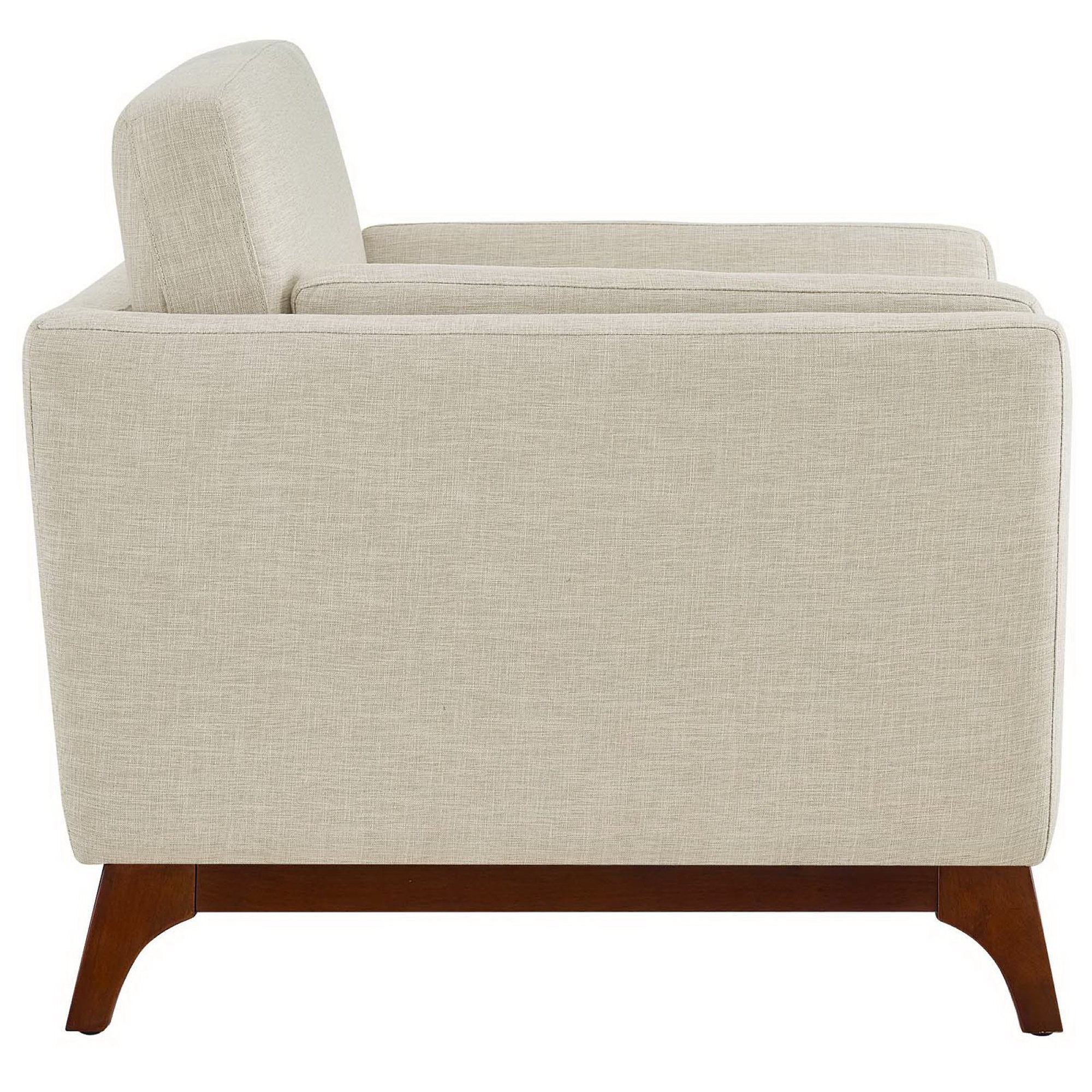 Chance Upholstered Fabric Armchair, Beige