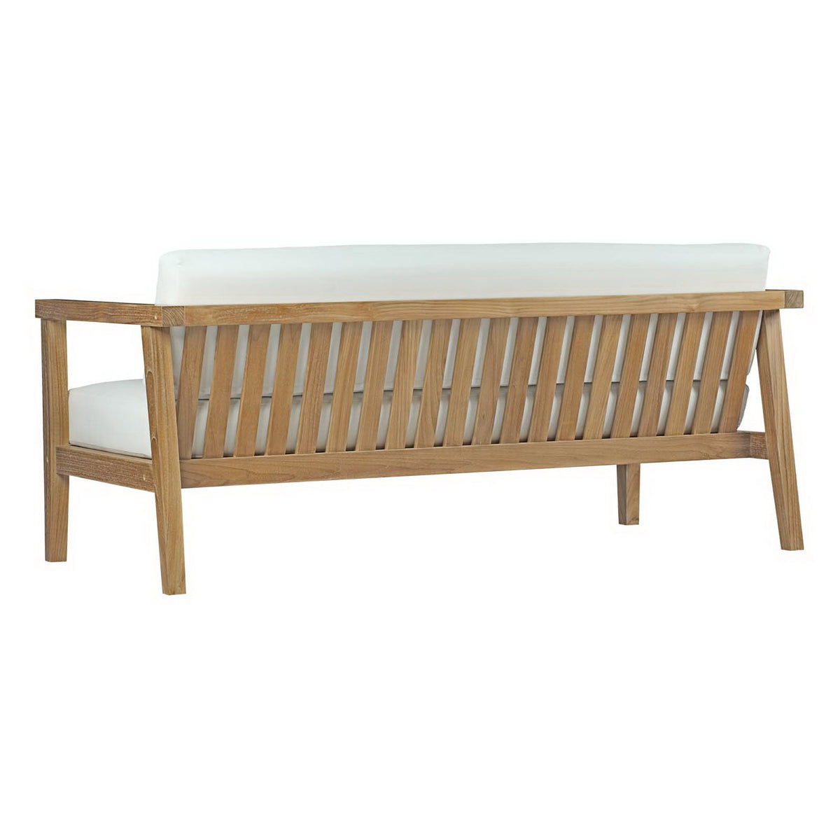 Bayport 4 Piece Outdoor Patio Teak Set, Natural White - Model EEI-3107