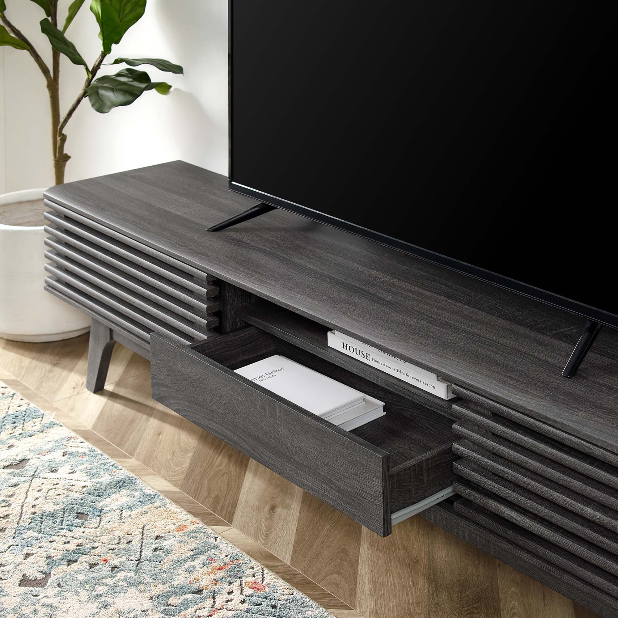 Render 70" TV Stand, Charcoal