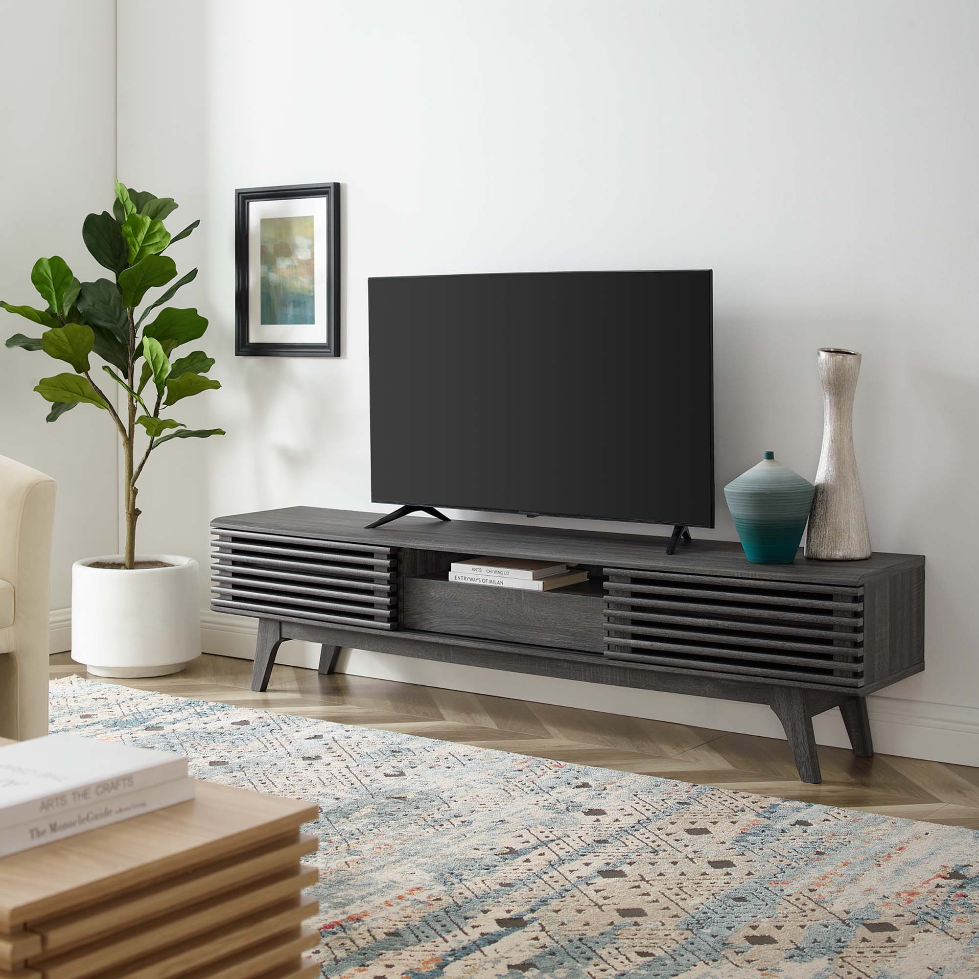 Render 70" TV Stand, Charcoal