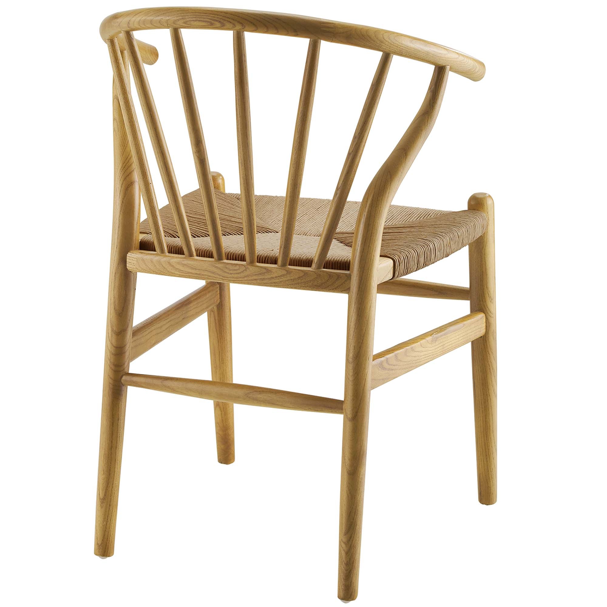 Flourish Spindle Wood Dining Side Chair, Natural