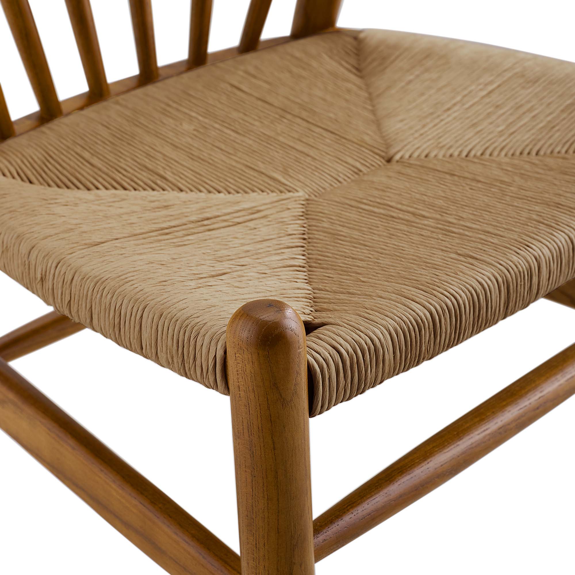 Flourish Spindle Wood Dining Side Chair, Walnut