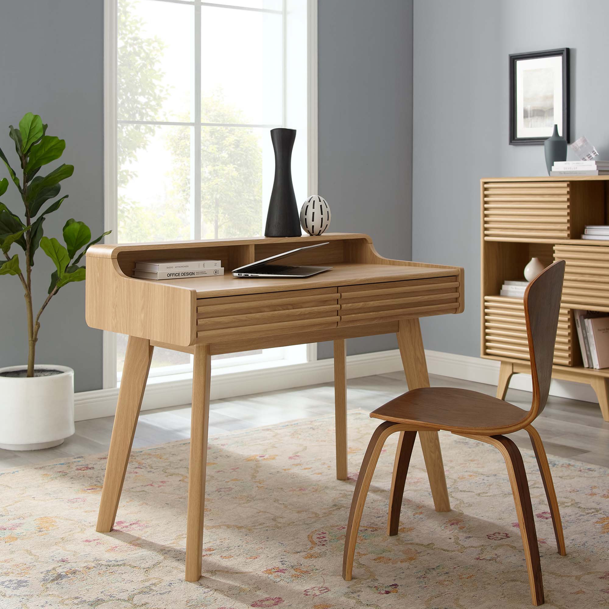 Render Writing Desk, Oak