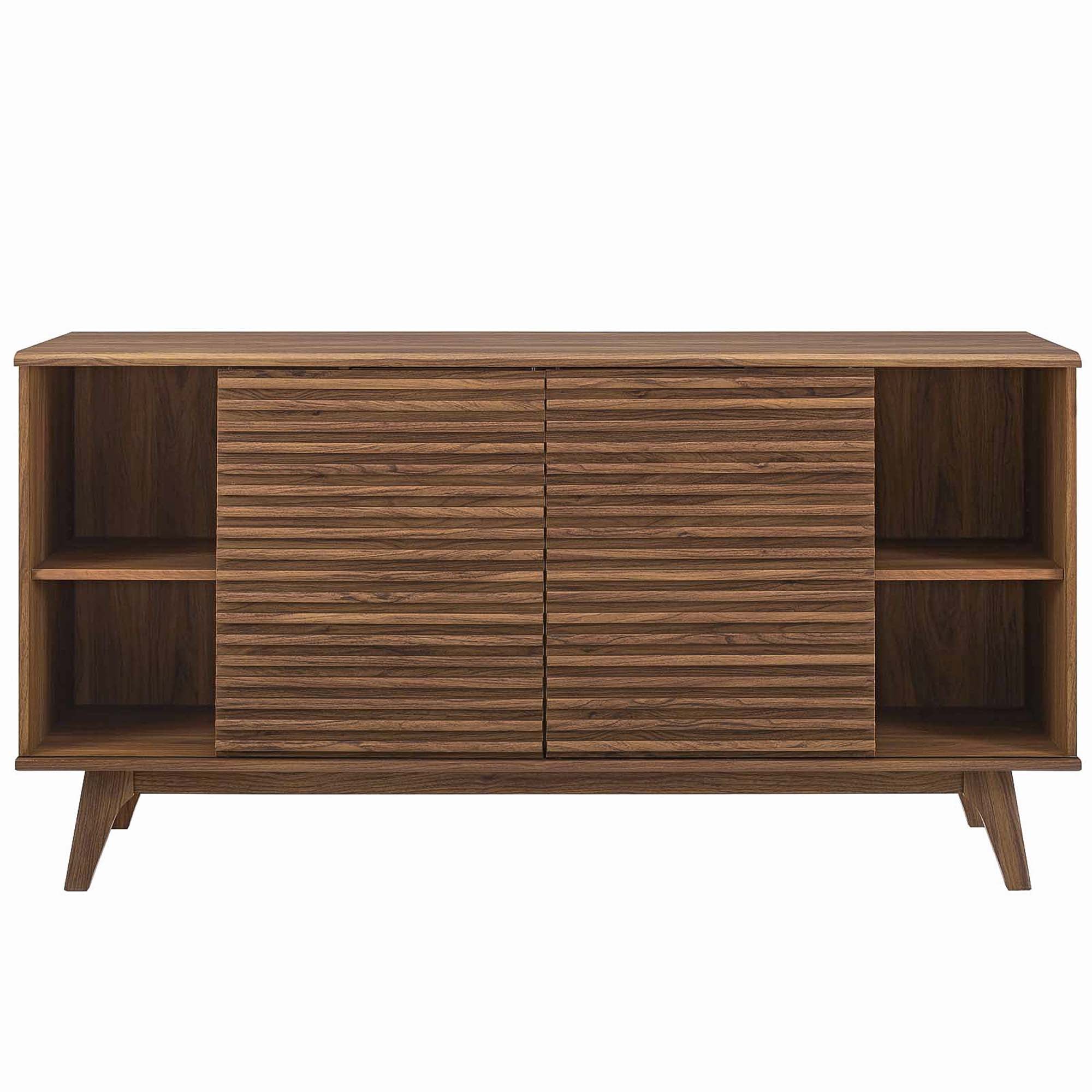 Render 63" Sideboard Buffet Table or TV Stand, Walnut