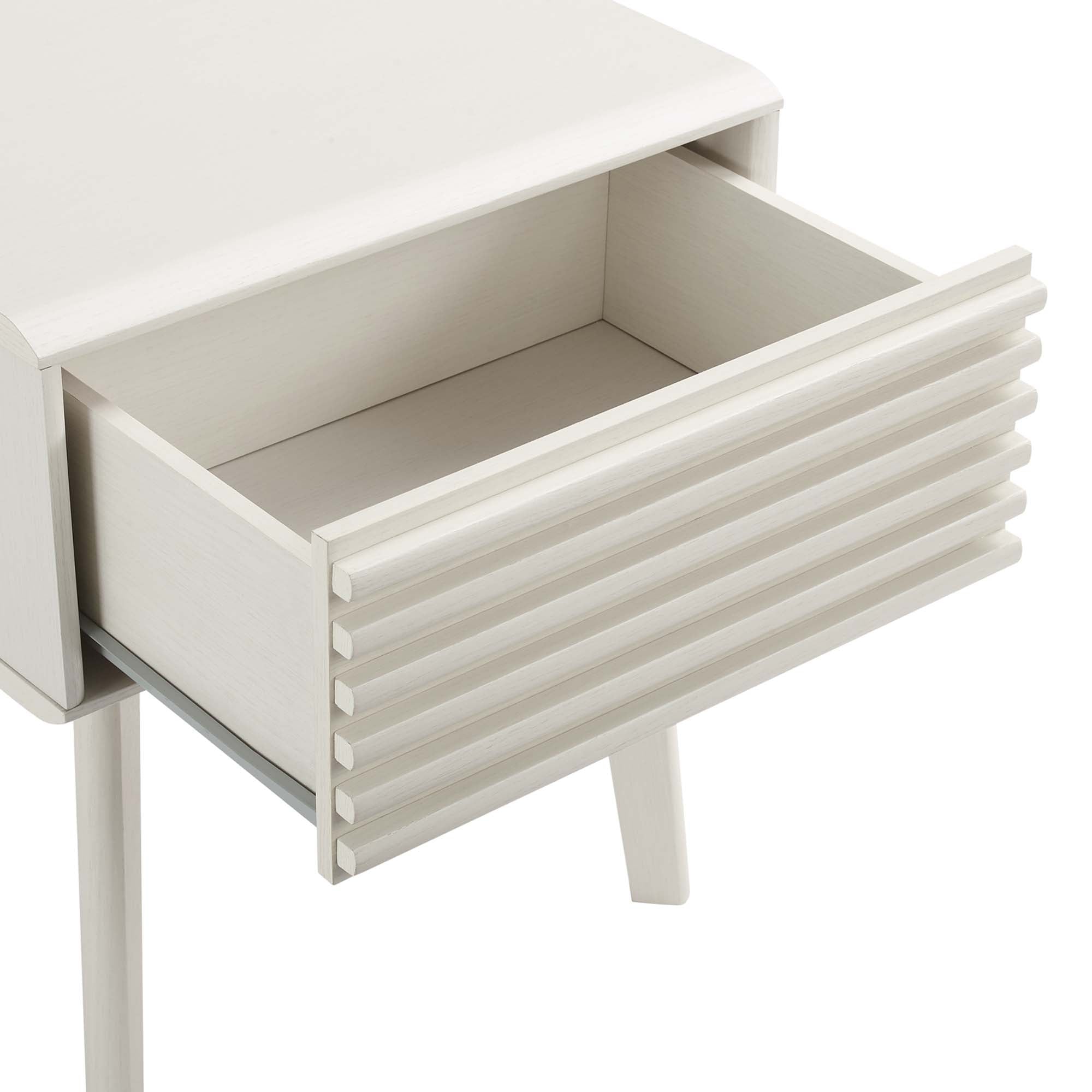 Render End Table, White