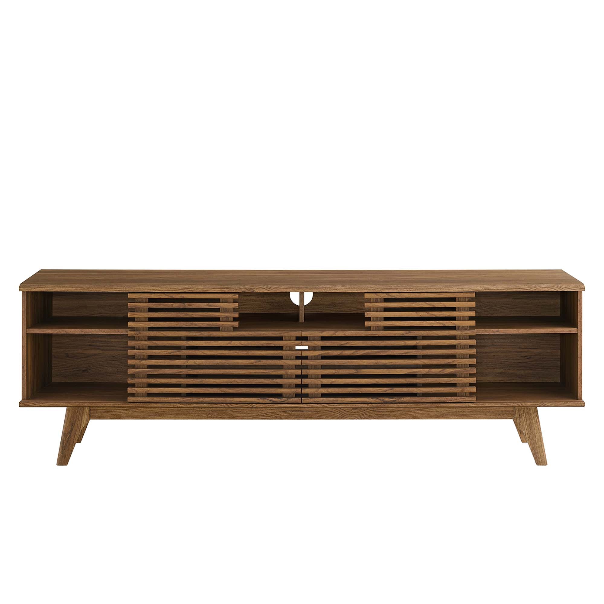 Render 71" Media Console TV Stand, Walnut