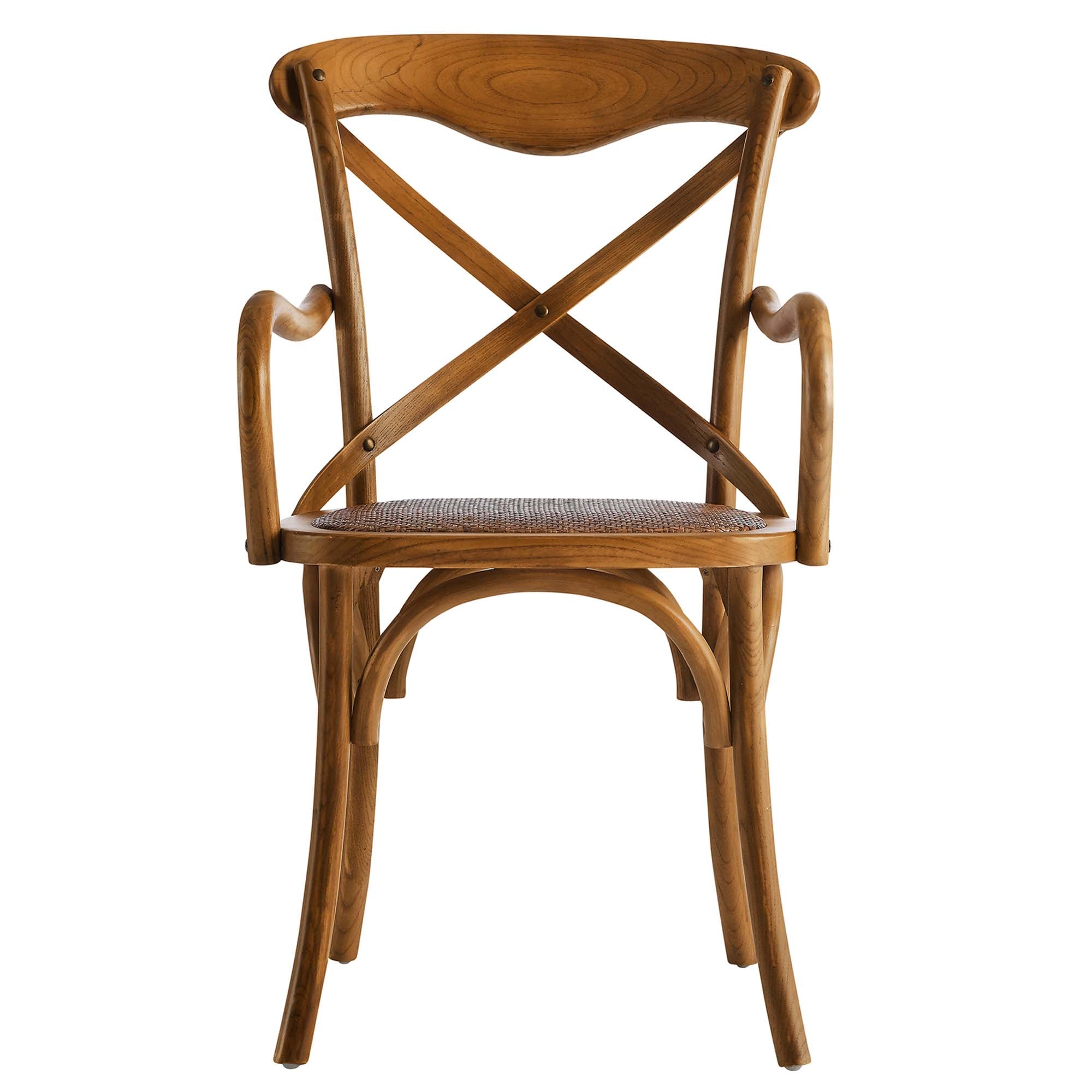 Gear Dining Armchair Set of 4, Walnut