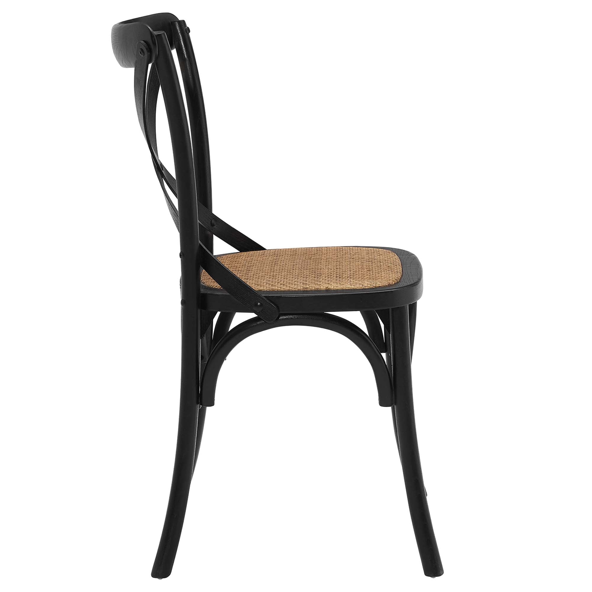 Gear Dining Side Chair Set of 2, Black