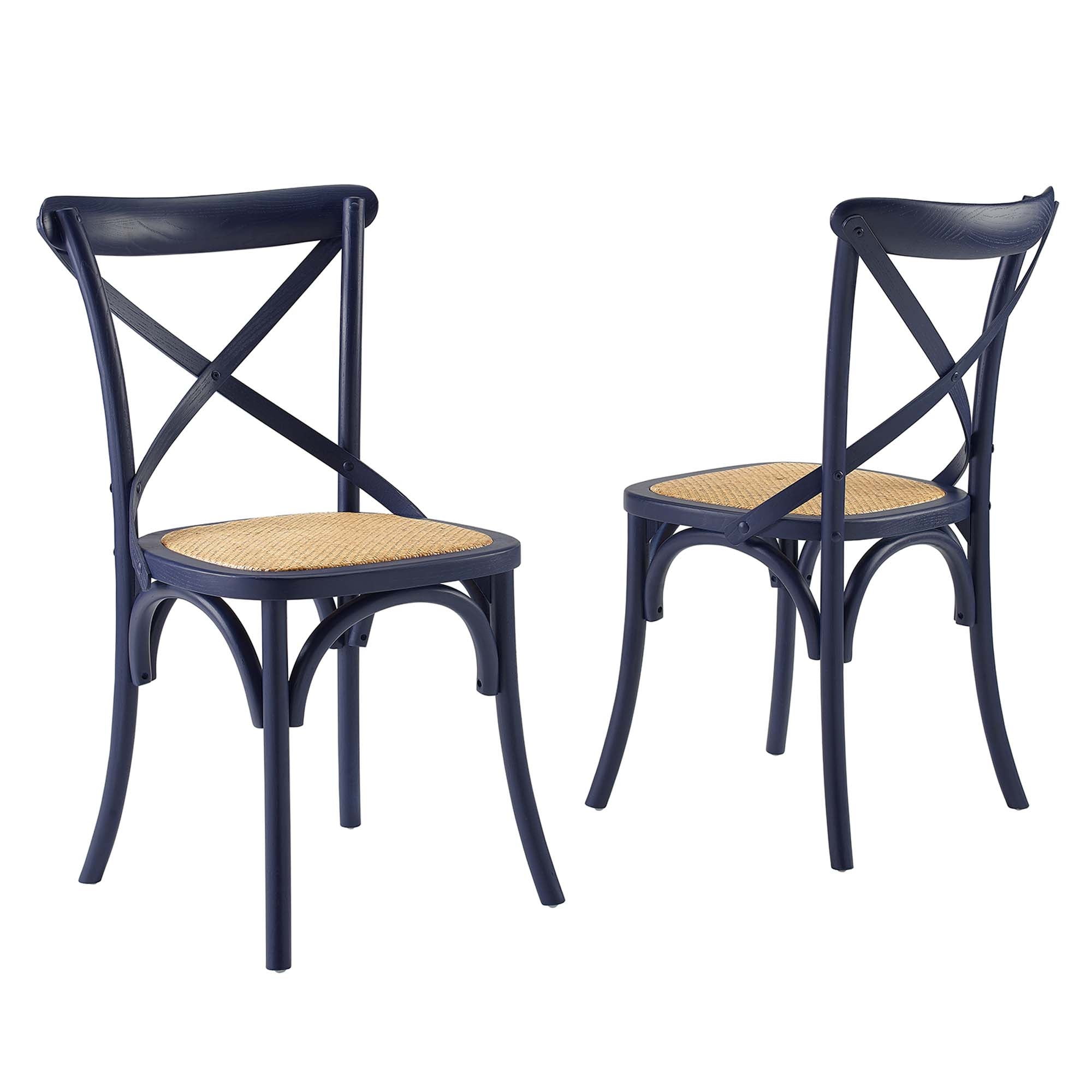 Gear Dining Side Chair Set of 2, Midnight Blue