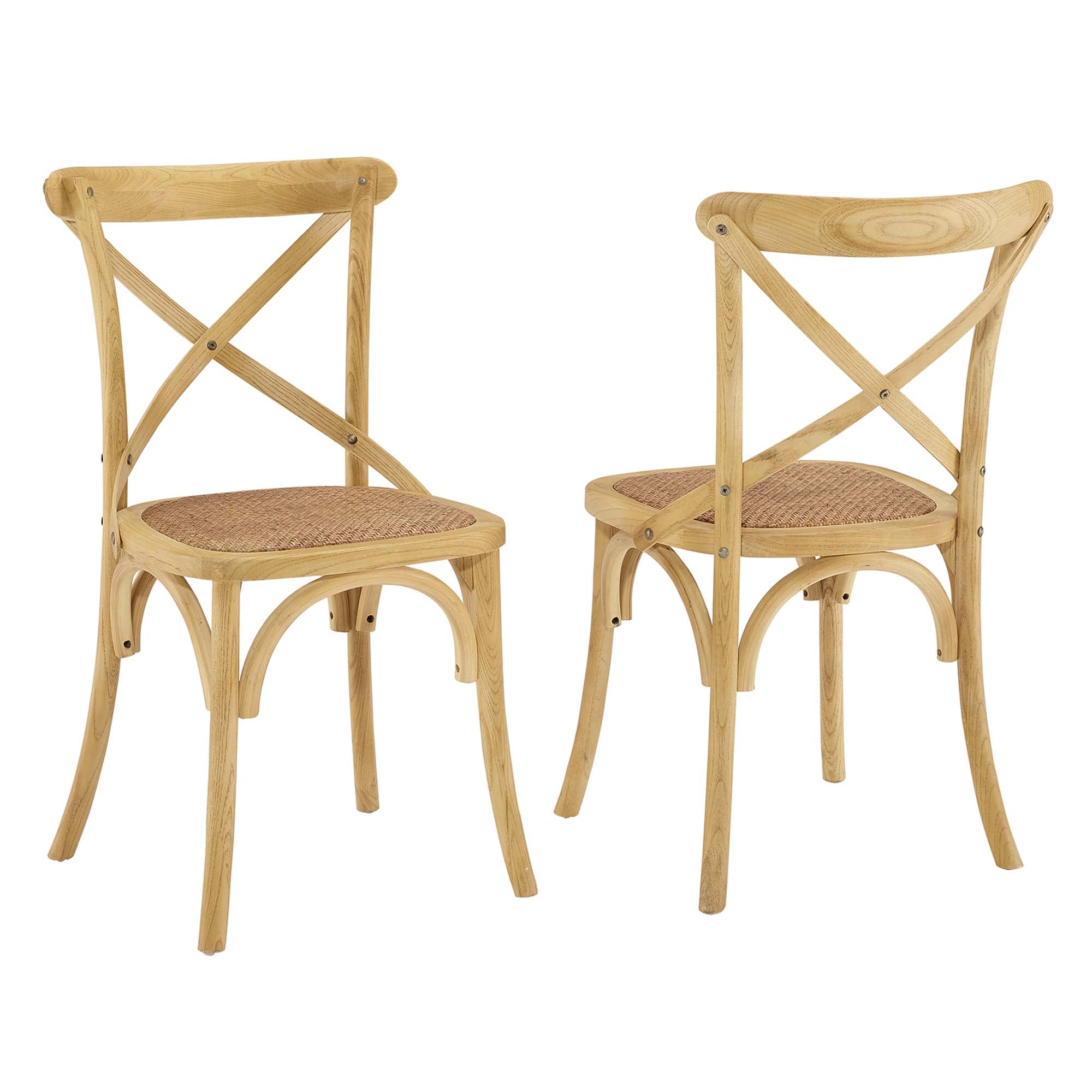 Gear Dining Side Chair Set of 2, Natural
