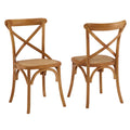 Gear Dining Side Chair Set of 2, Walnut