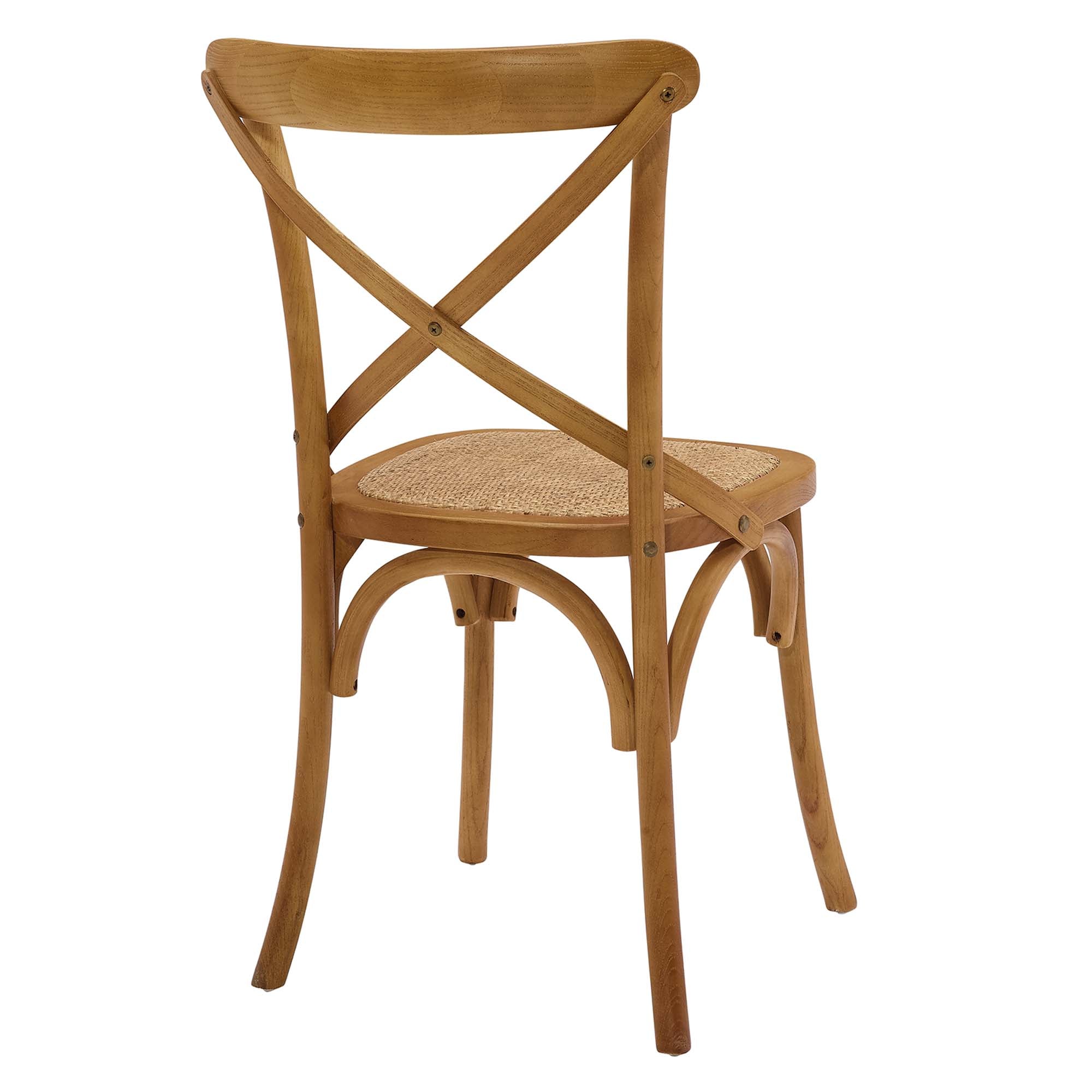Gear Dining Side Chair Set of 4, Walnut