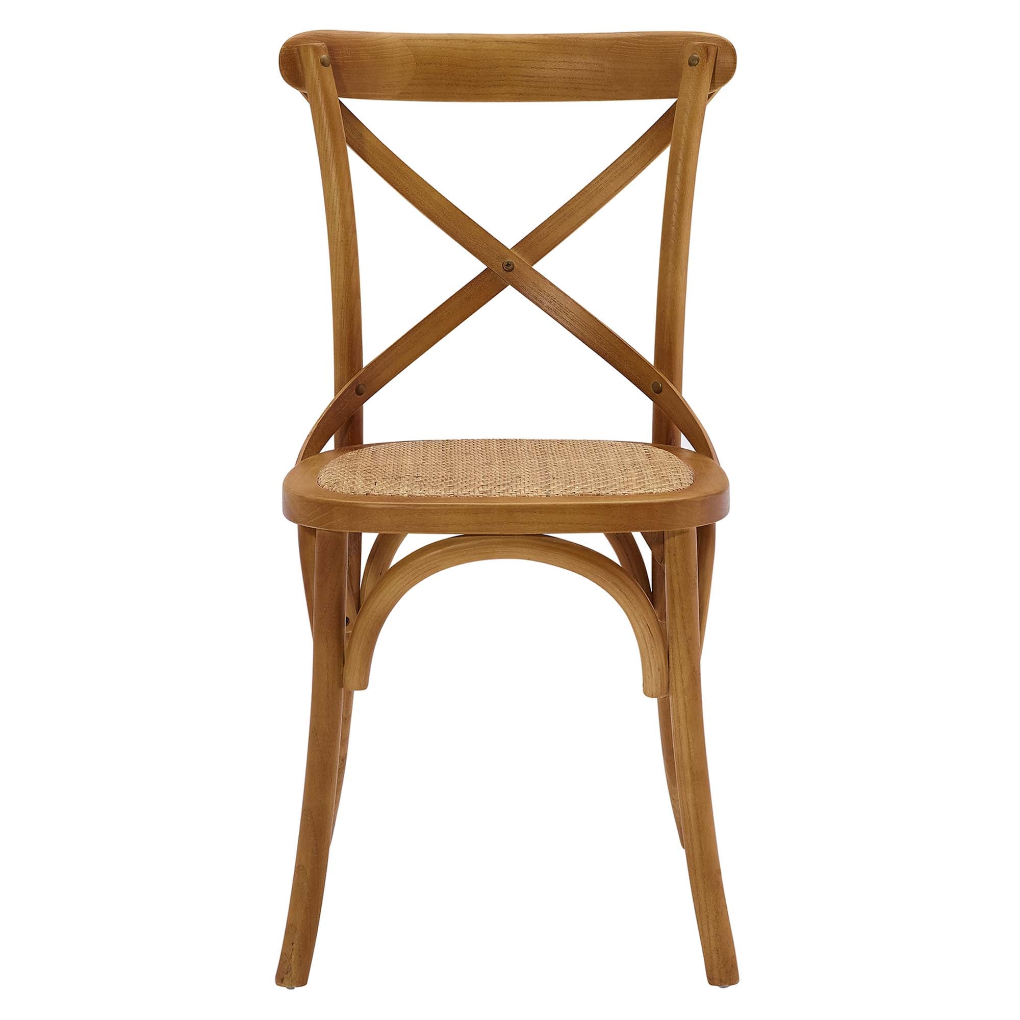 Gear Dining Side Chair Set of 4, Walnut