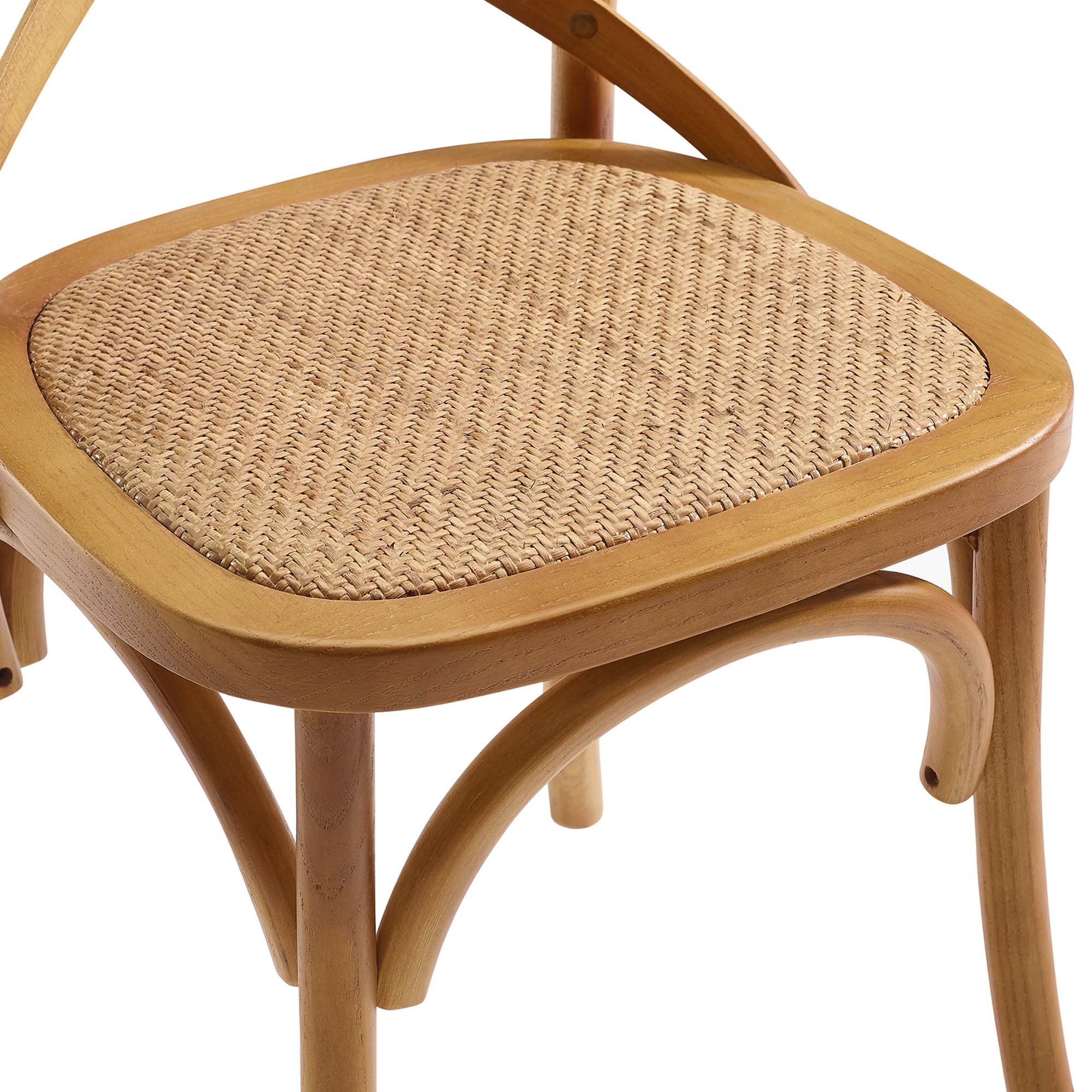 Gear Dining Side Chair Set of 4, Walnut