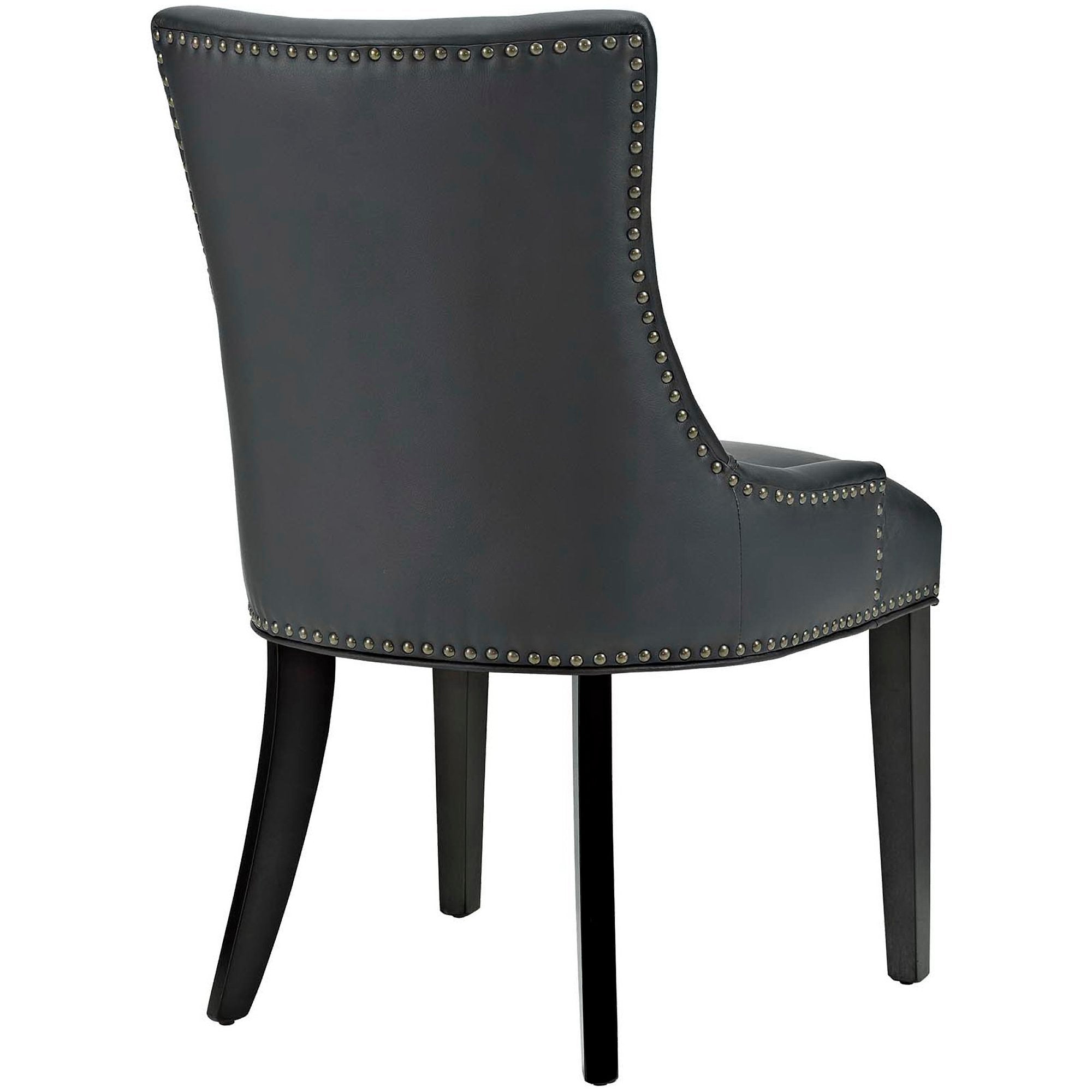 Marquis Faux Leather Dining Chair Set of 4, Black