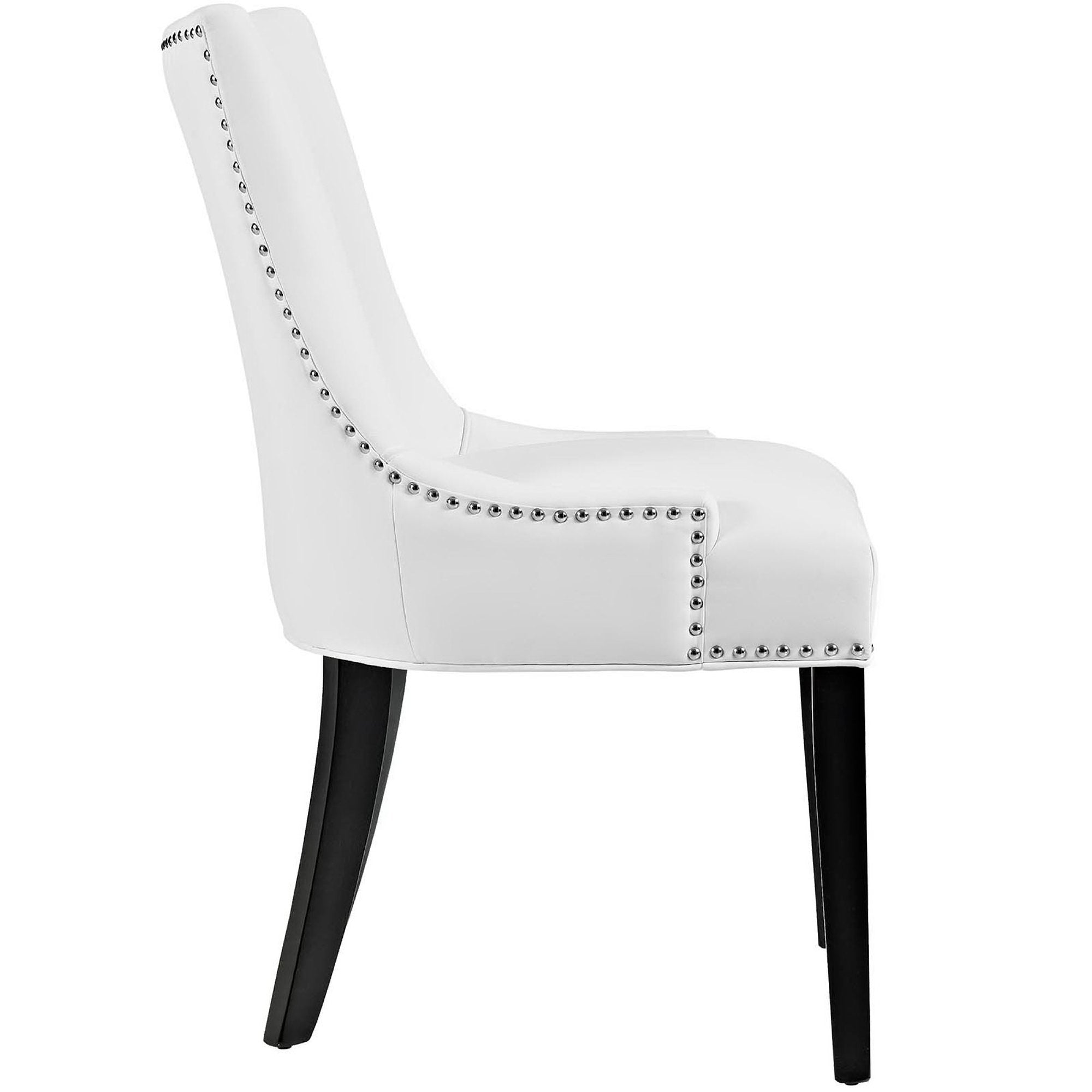 Marquis Faux Leather Dining Chair Set of 4, White