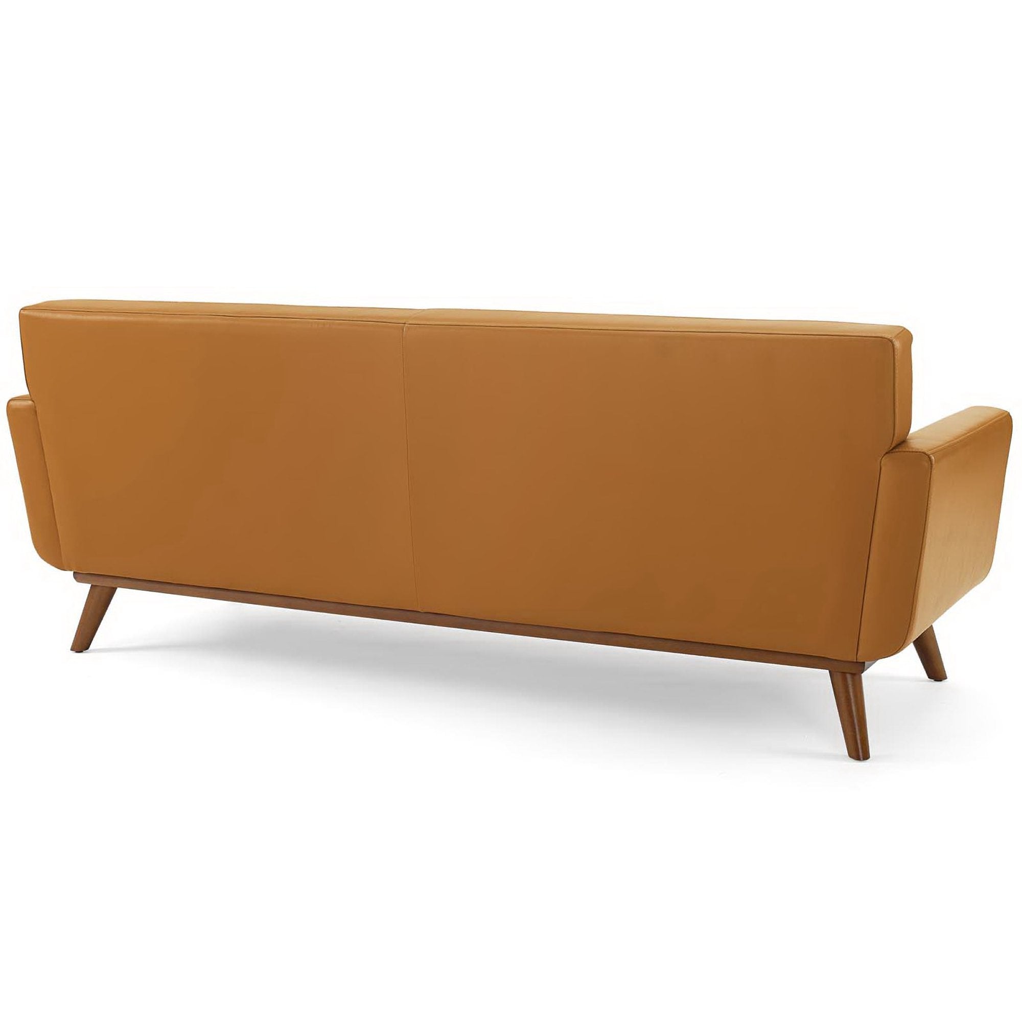 Engage Top-Grain Leather Living Room Lounge Sofa, Tan