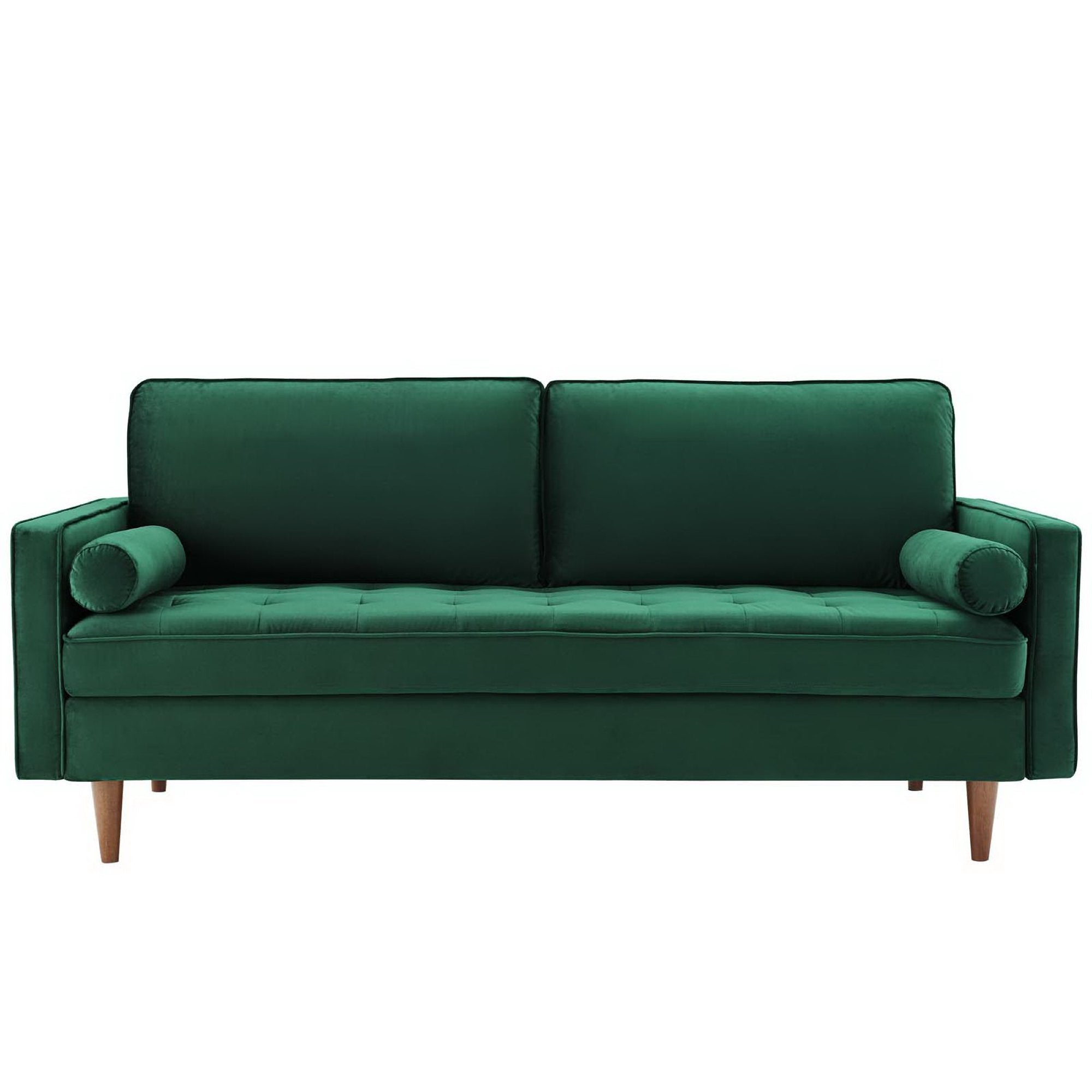 Valour Performance Velvet Sofa, Green
