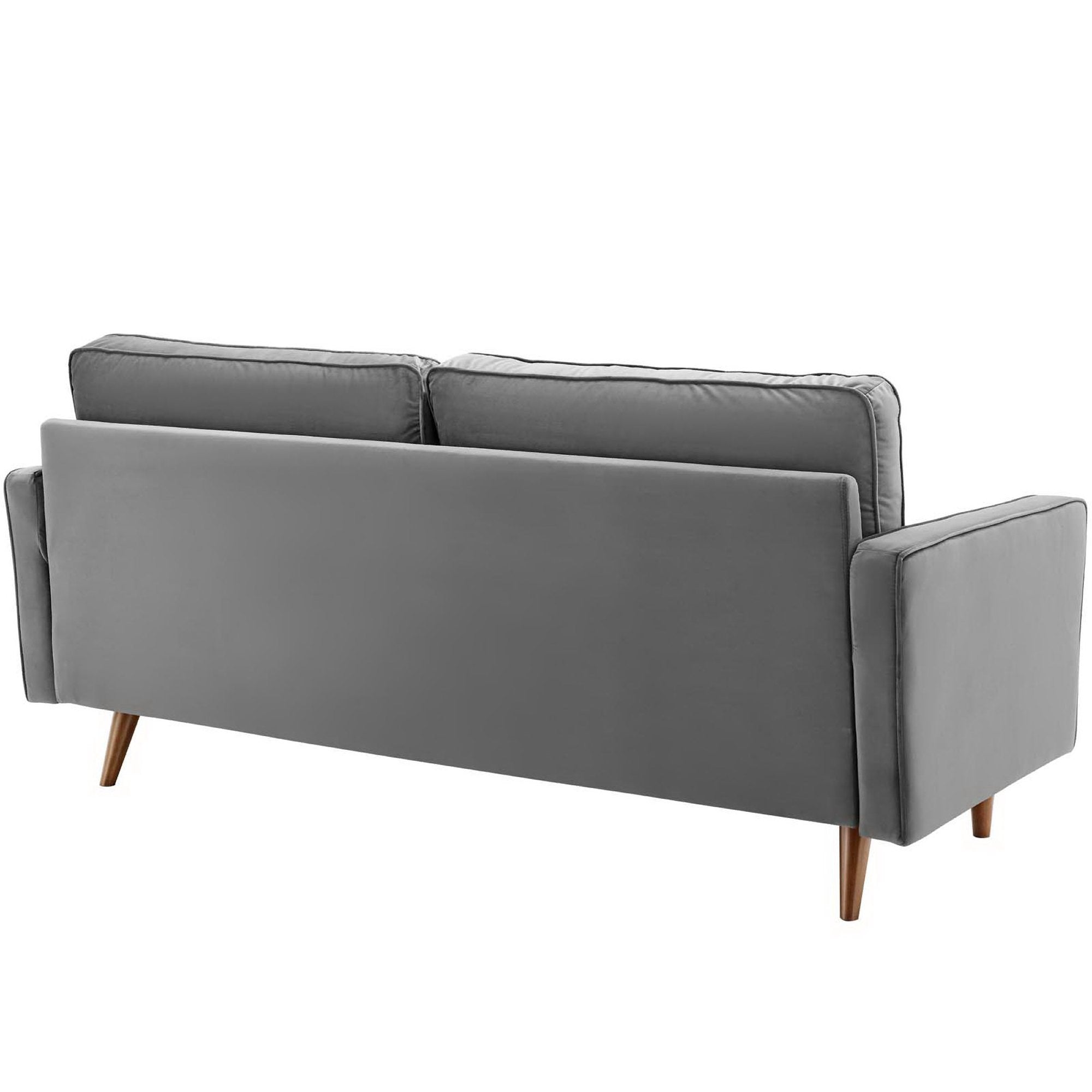 Valour Performance Velvet Sofa, Gray