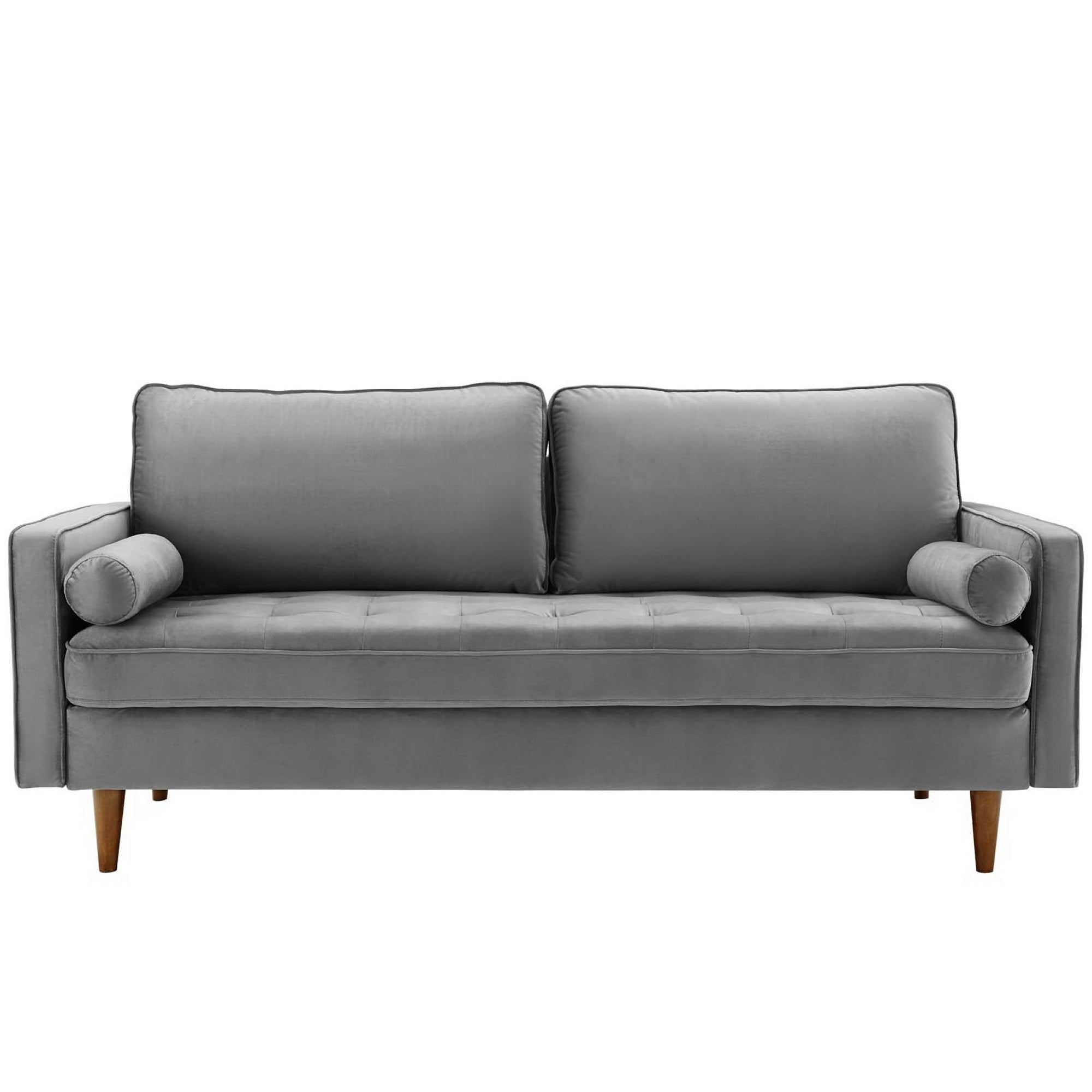 Valour Performance Velvet Sofa, Gray