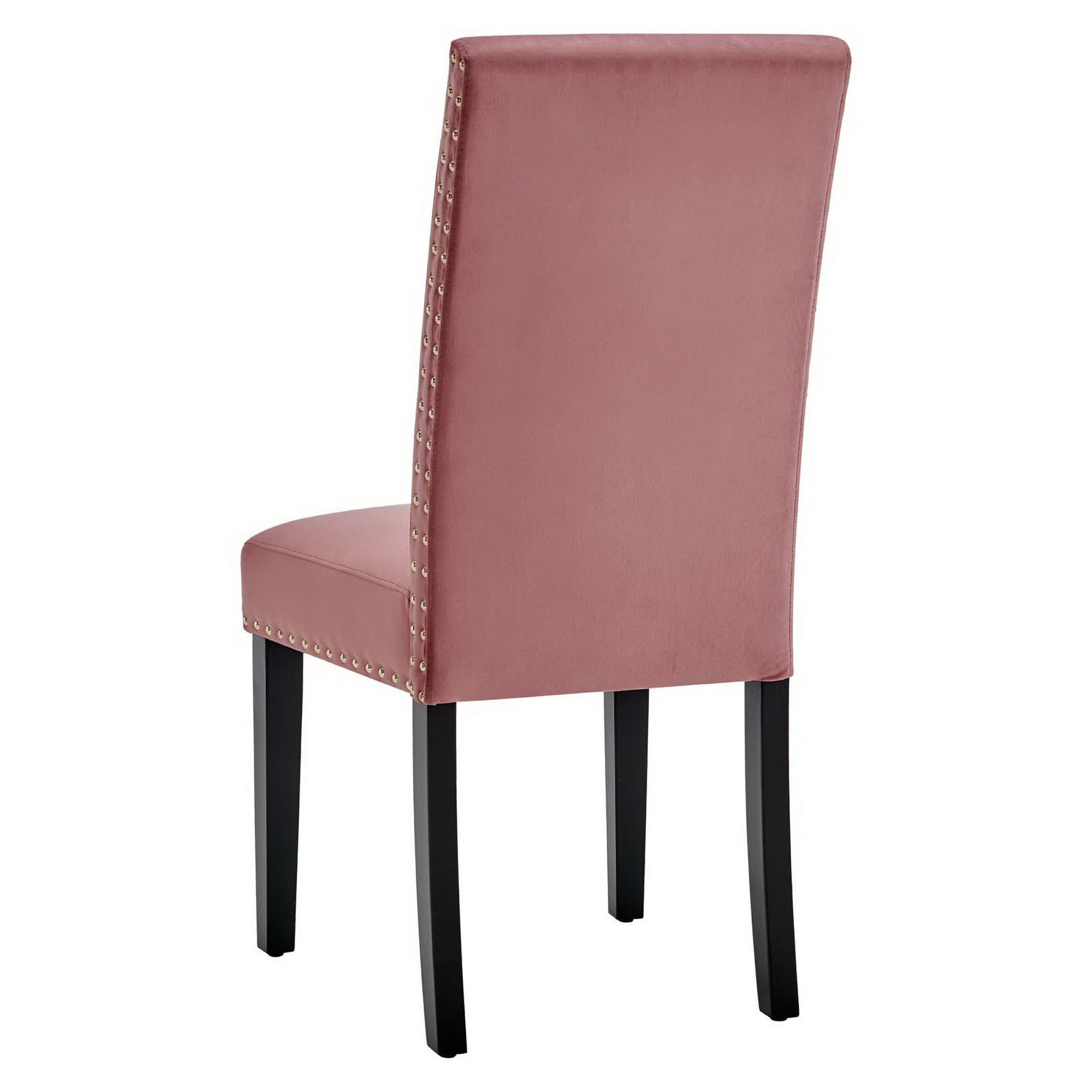Parcel Performance Velvet Dining Side Chairs Set of 2, Dusty Rose