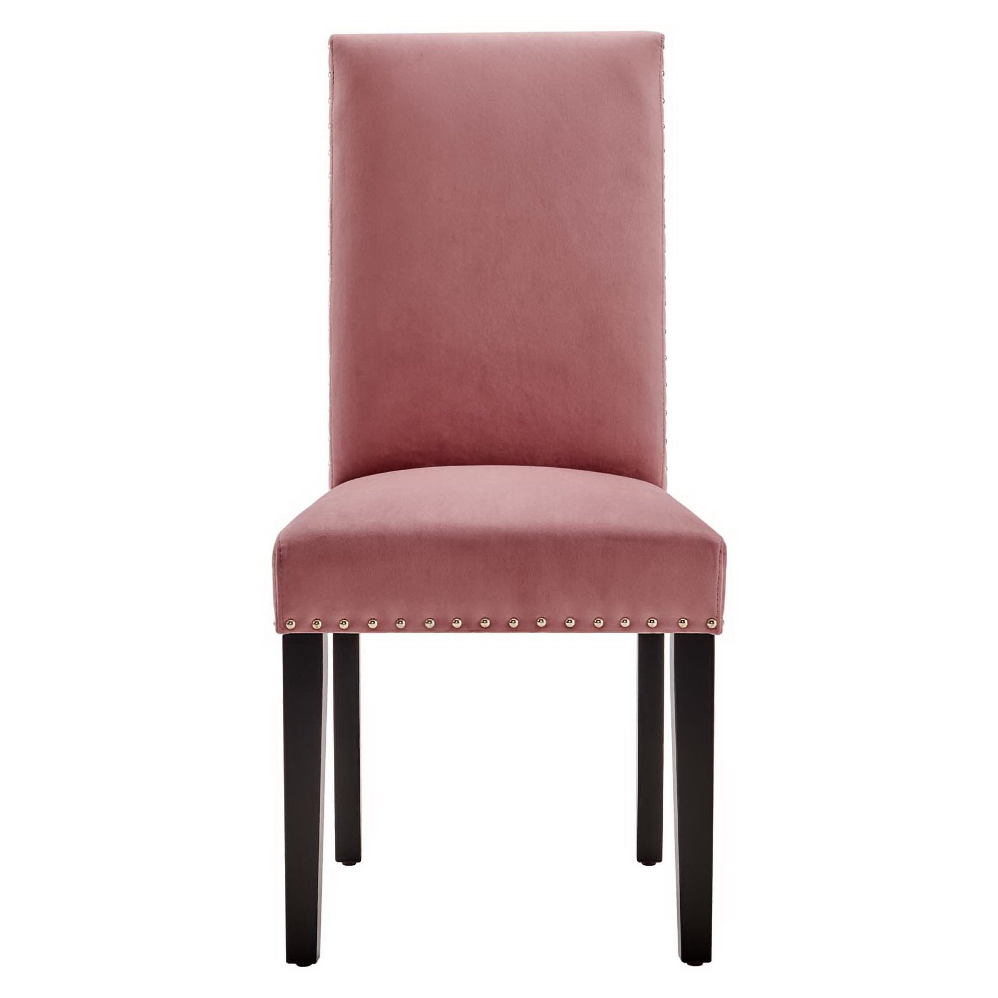 Parcel Performance Velvet Dining Side Chairs Set of 2, Dusty Rose