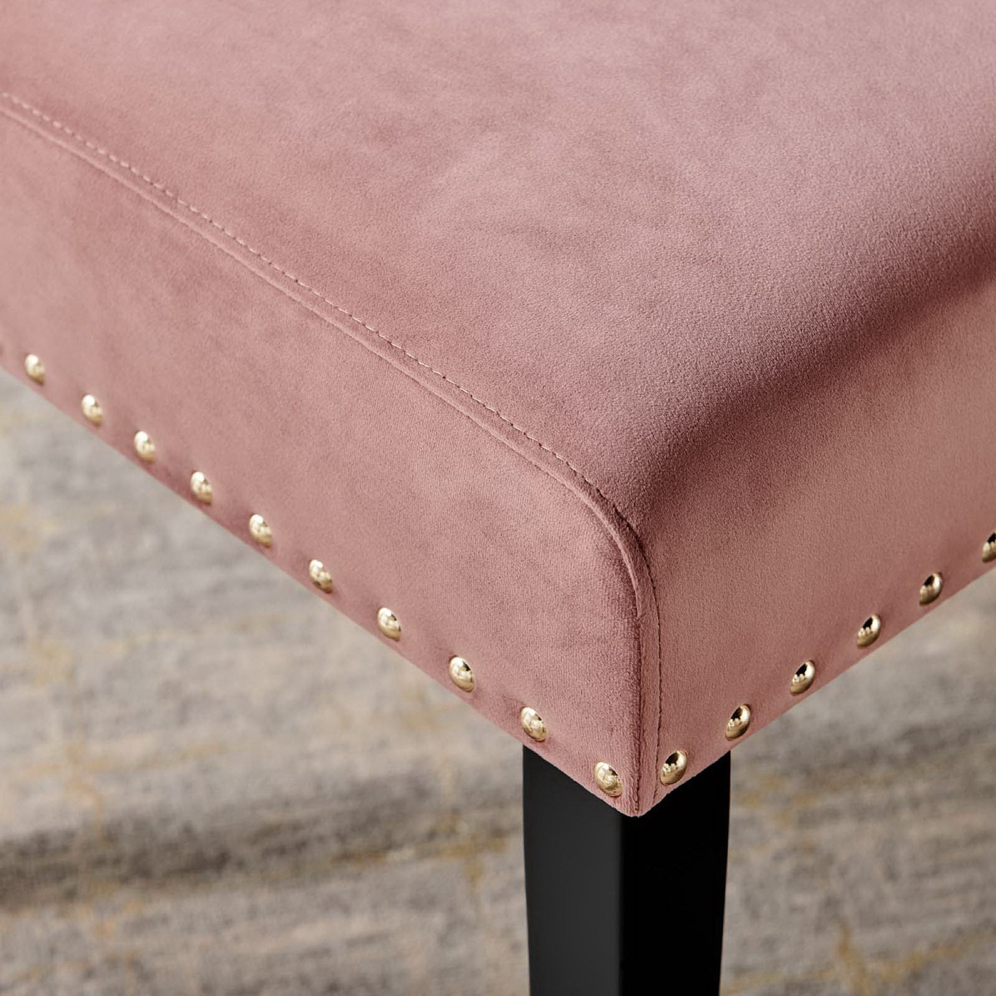Parcel Performance Velvet Dining Side Chairs Set of 2, Dusty Rose