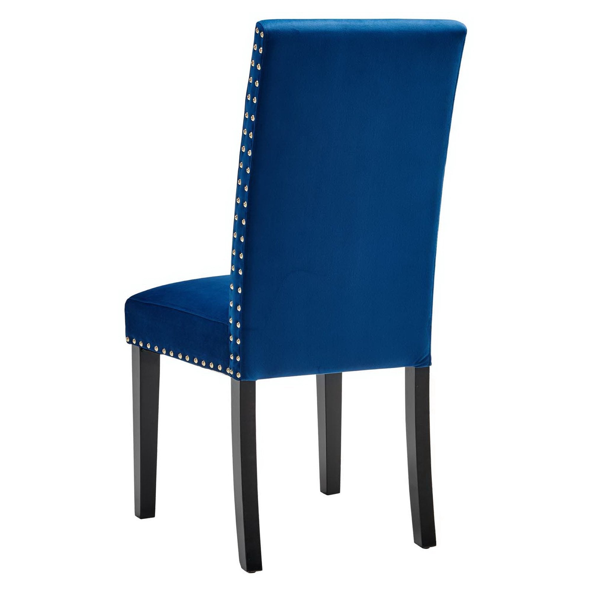 Parcel Performance Velvet Dining Side Chairs Set of 2, Navy