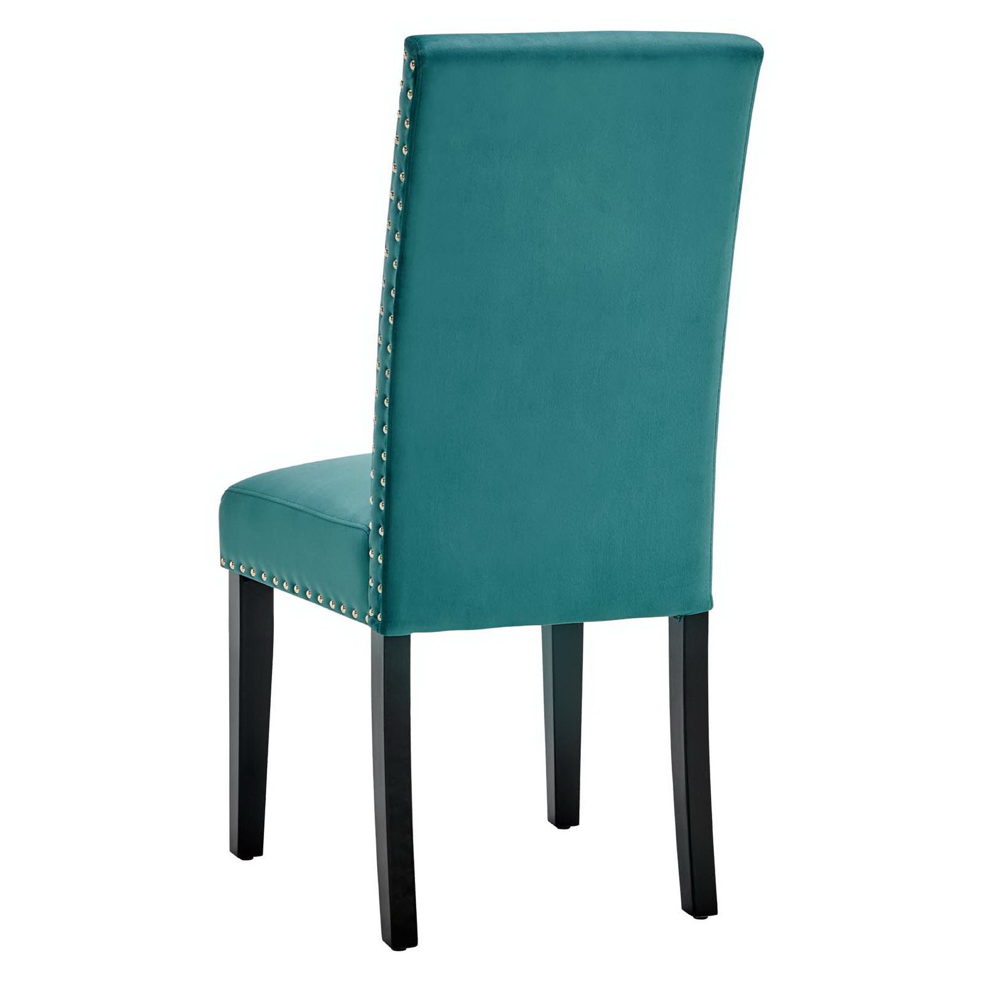 Parcel Performance Velvet Dining Side Chairs Set of 2, Teal