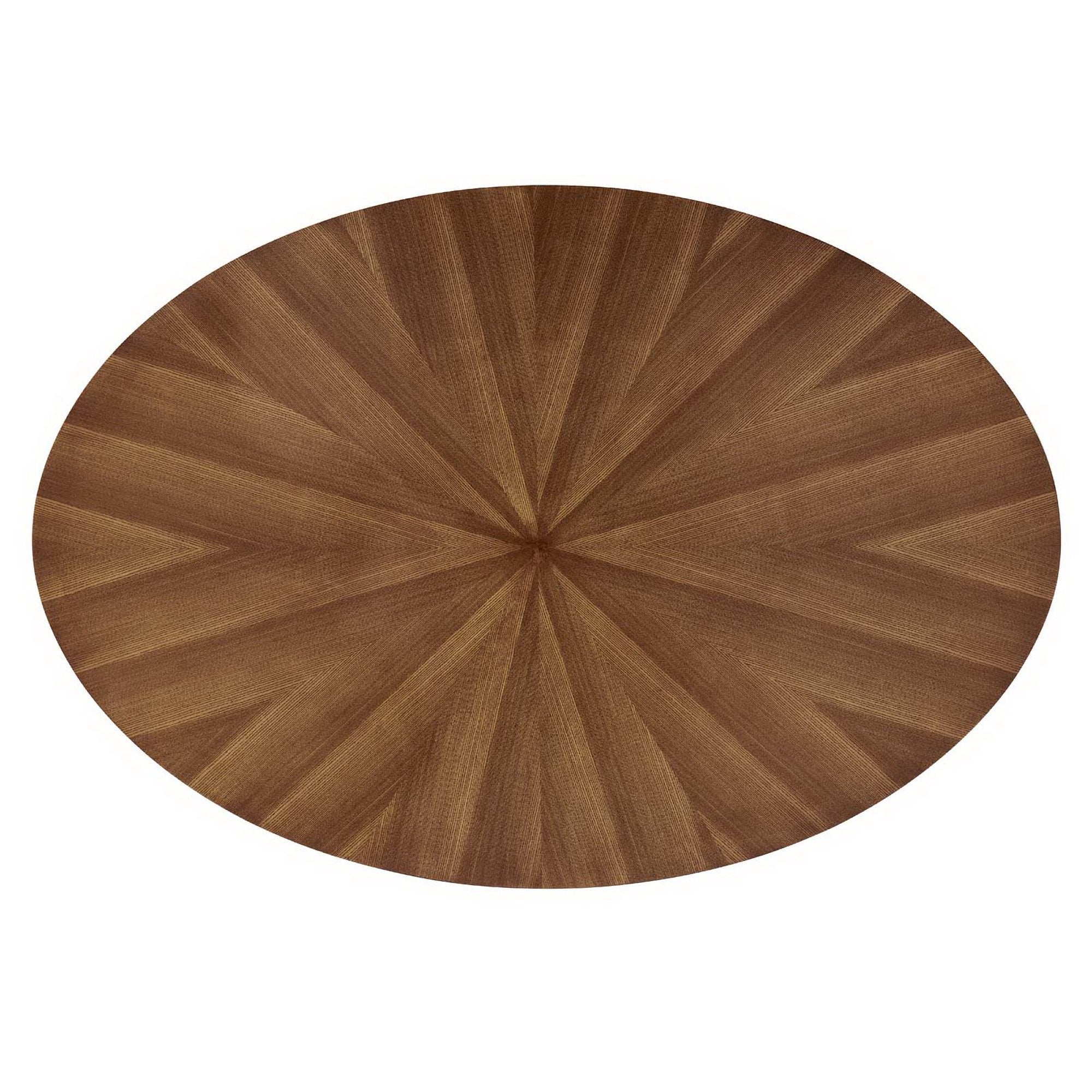 Crossroads 63" Oval Wood Dining Table, Walnut