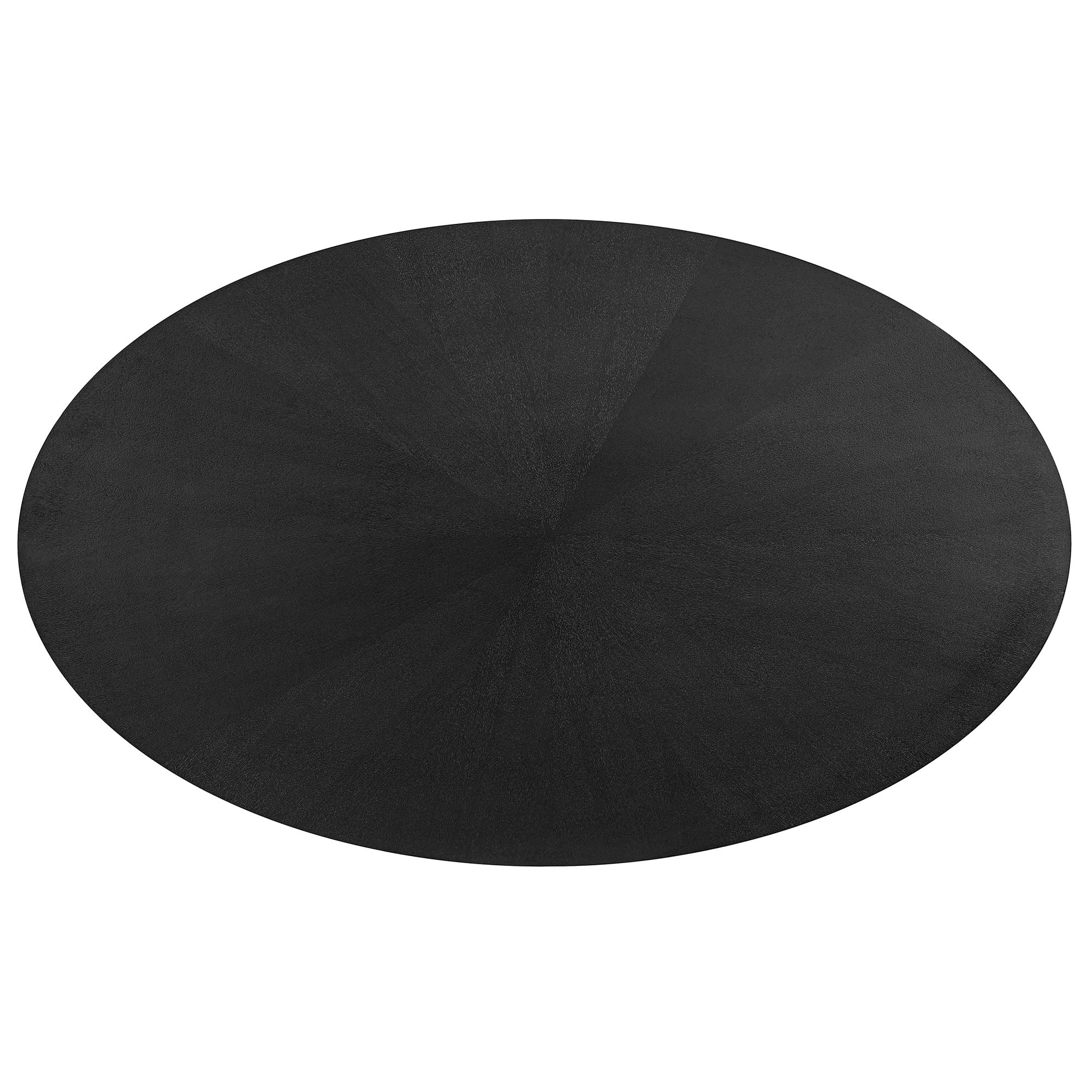 Crossroads 71" Oval Wood Dining Table, Black