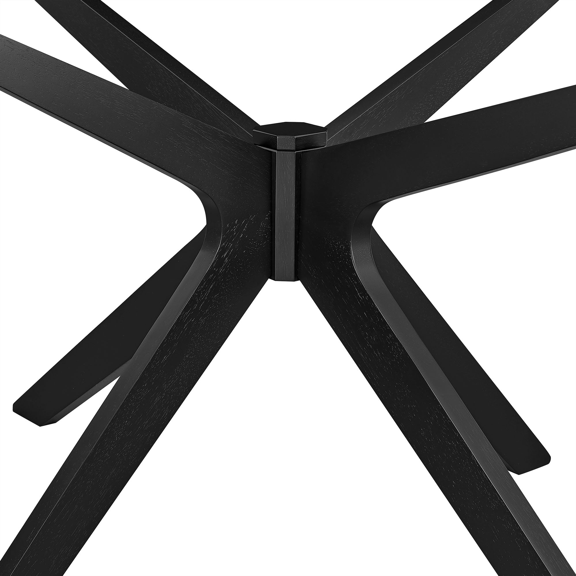 Crossroads 71" Oval Wood Dining Table, Black