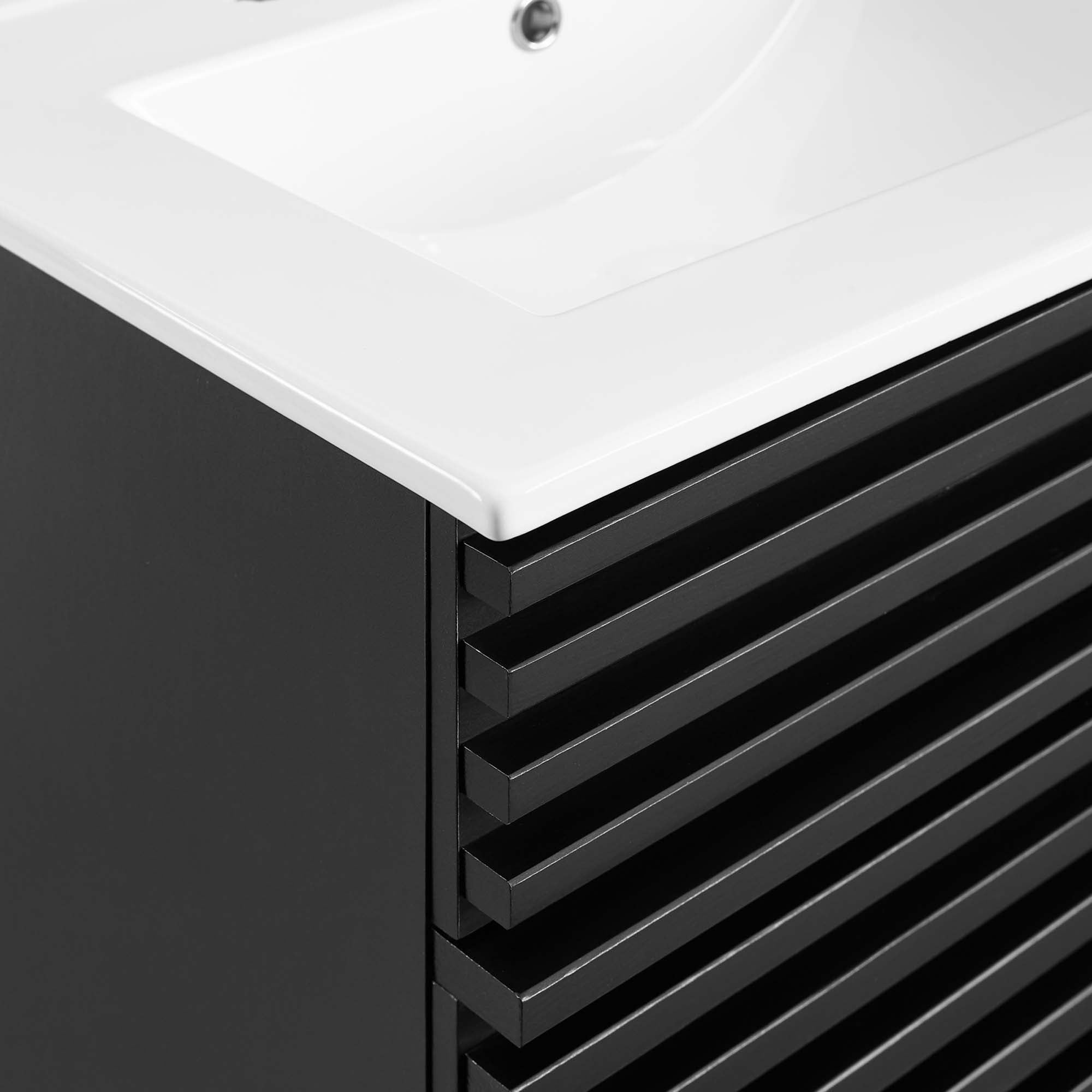 Render 24" Bathroom Vanity, Black White