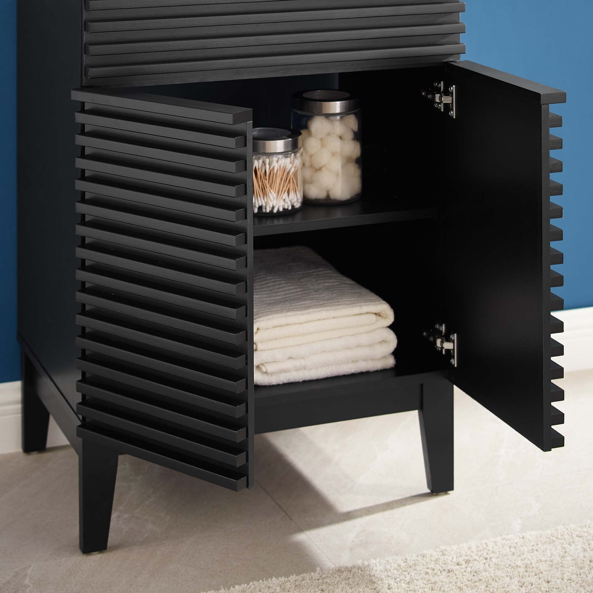 Render 24" Bathroom Vanity, Black White