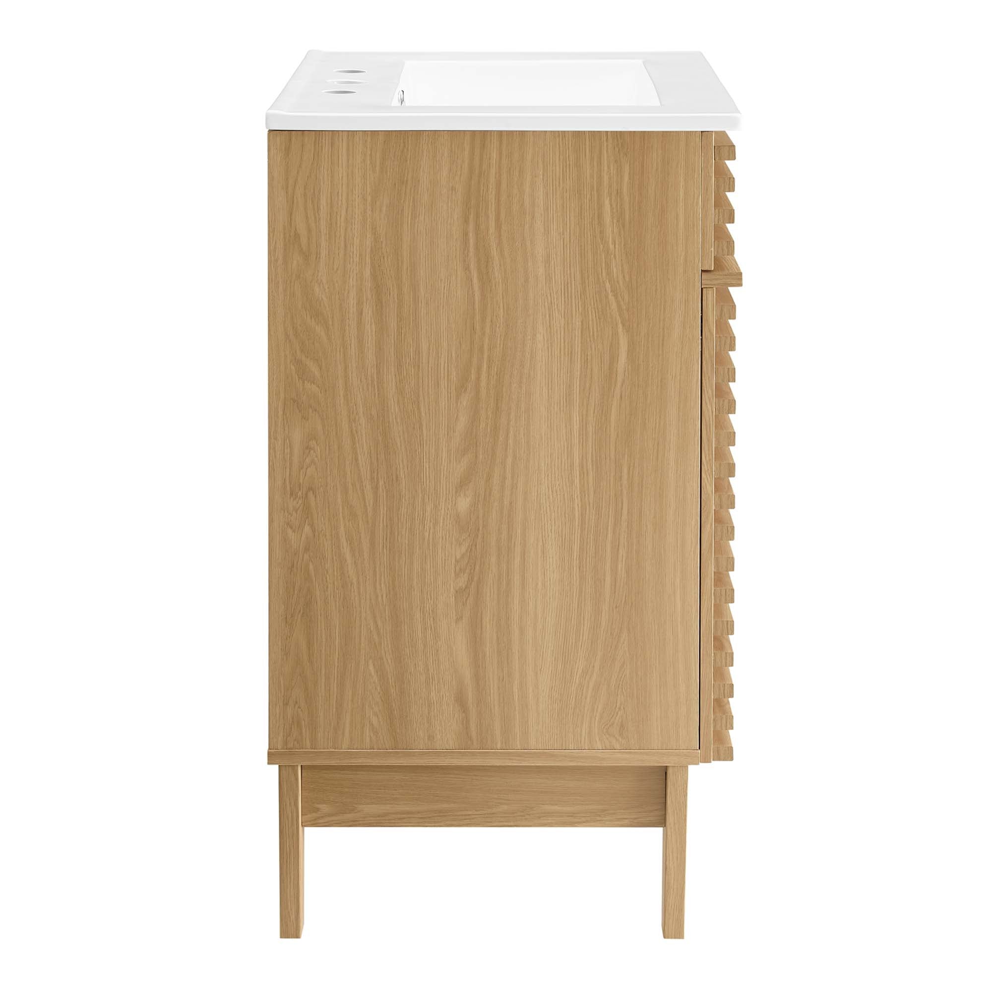 Render 24" Bathroom Vanity, Oak White