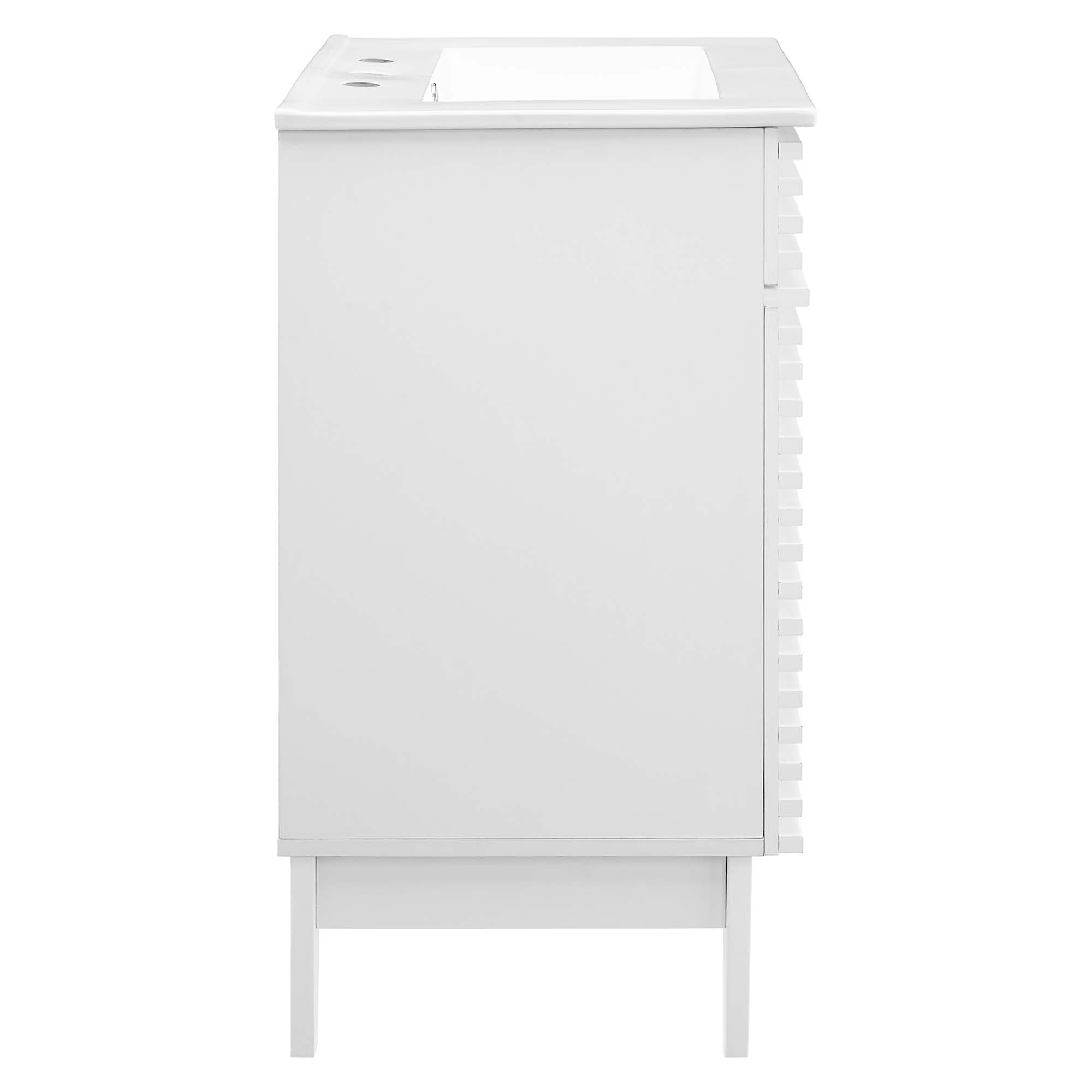 Render 24" Bathroom Vanity, White White