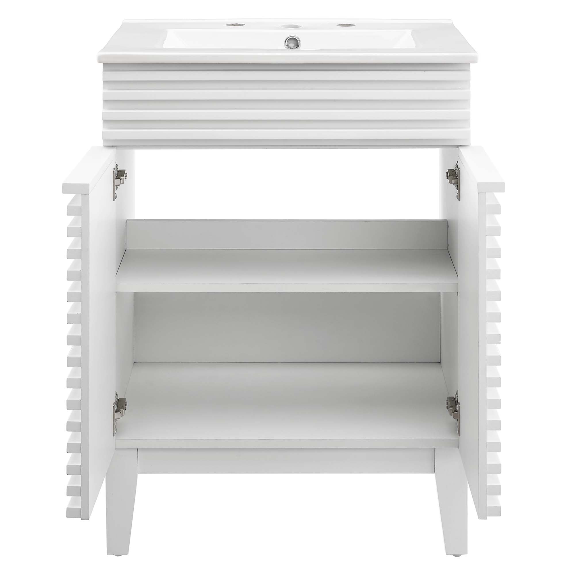 Render 24" Bathroom Vanity, White White