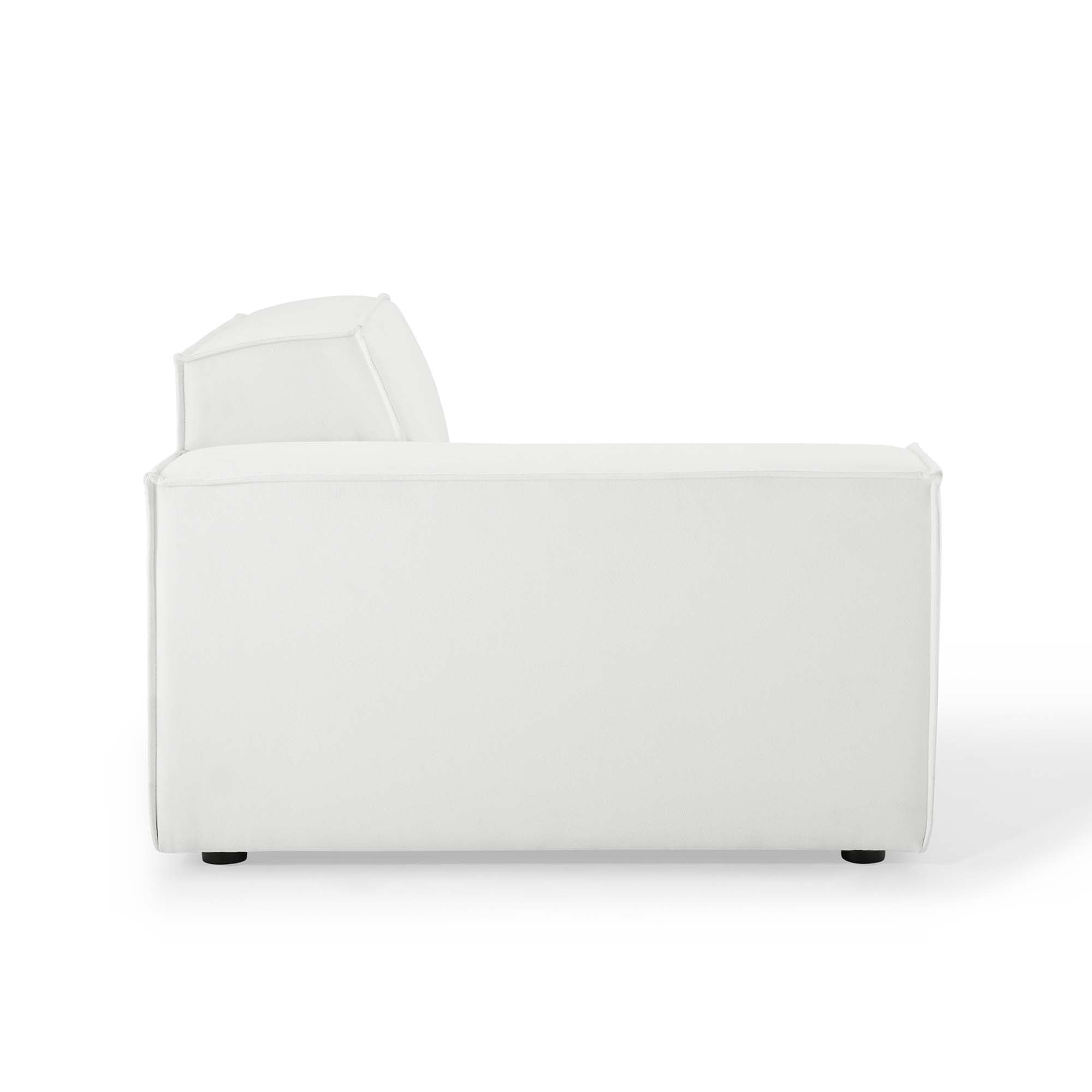 Restore Left-Arm Sectional Sofa Chair, White