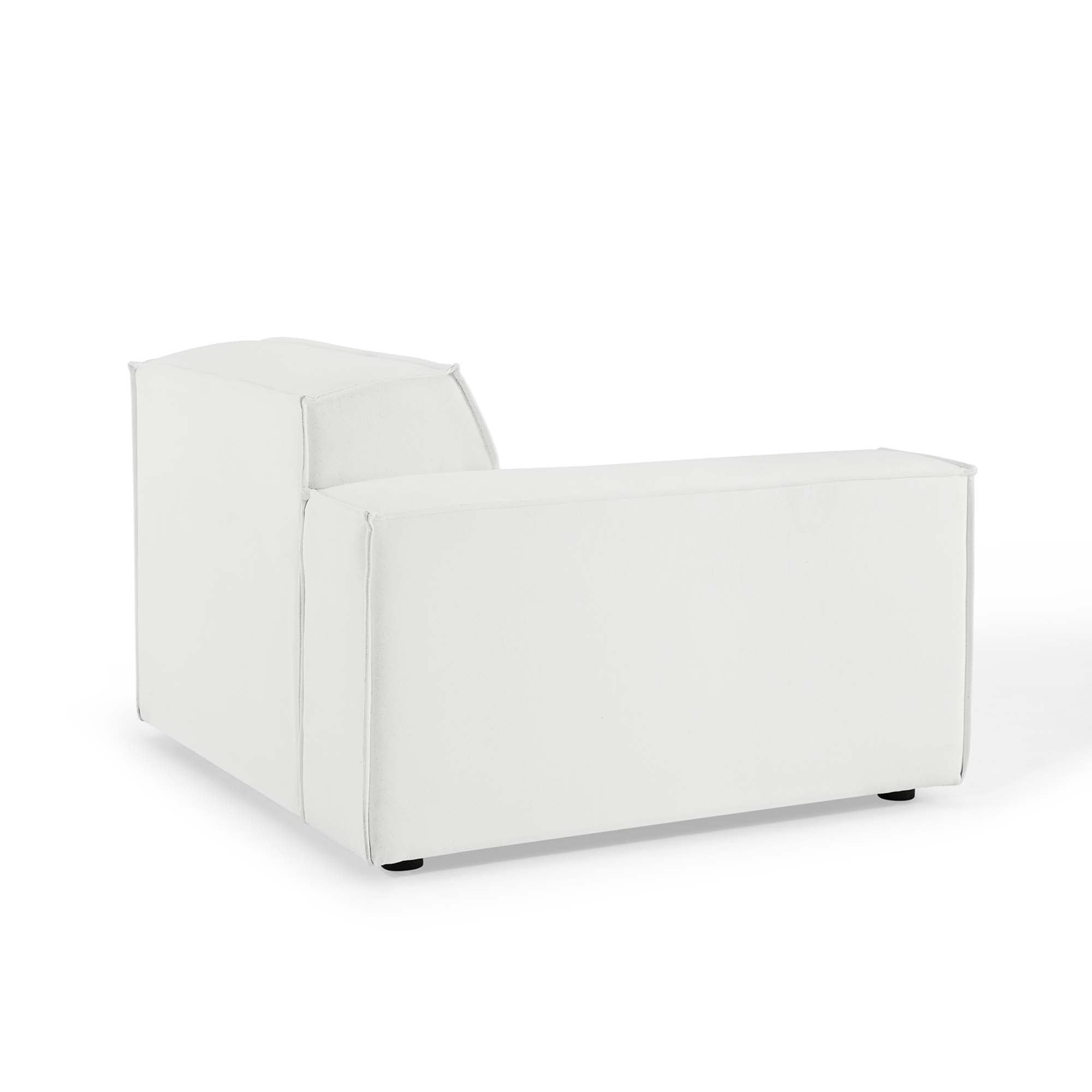 Restore Left-Arm Sectional Sofa Chair, White