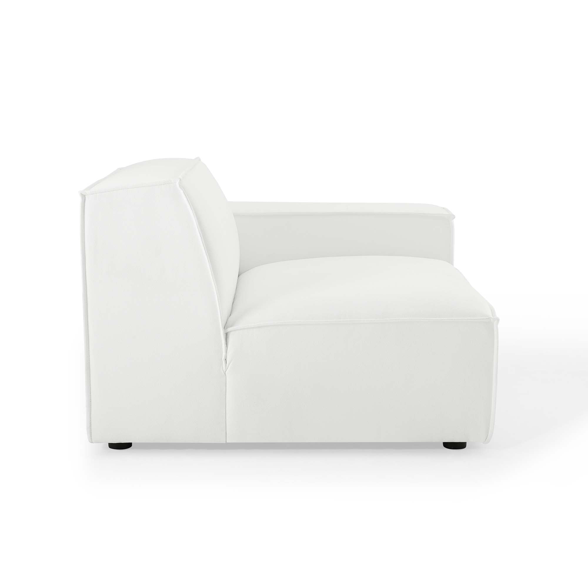 Restore Right-Arm Sectional Sofa Chair, White
