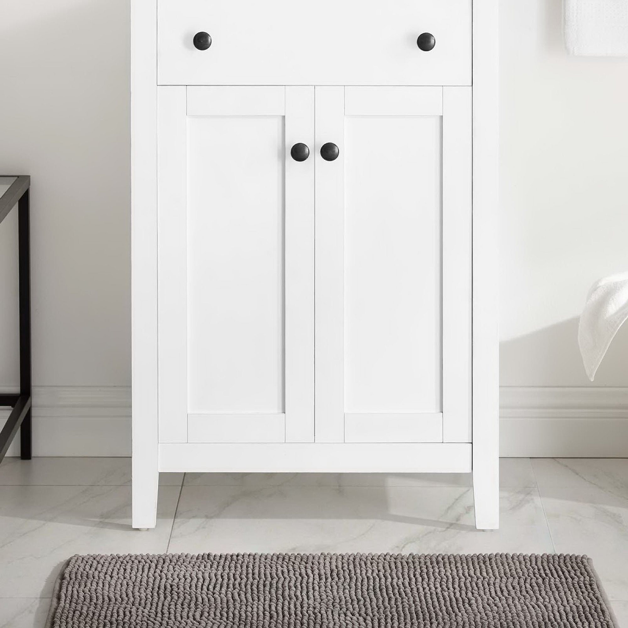 Nantucket 24" Bathroom Vanity Cabinet (Sink Basin Not Included), White