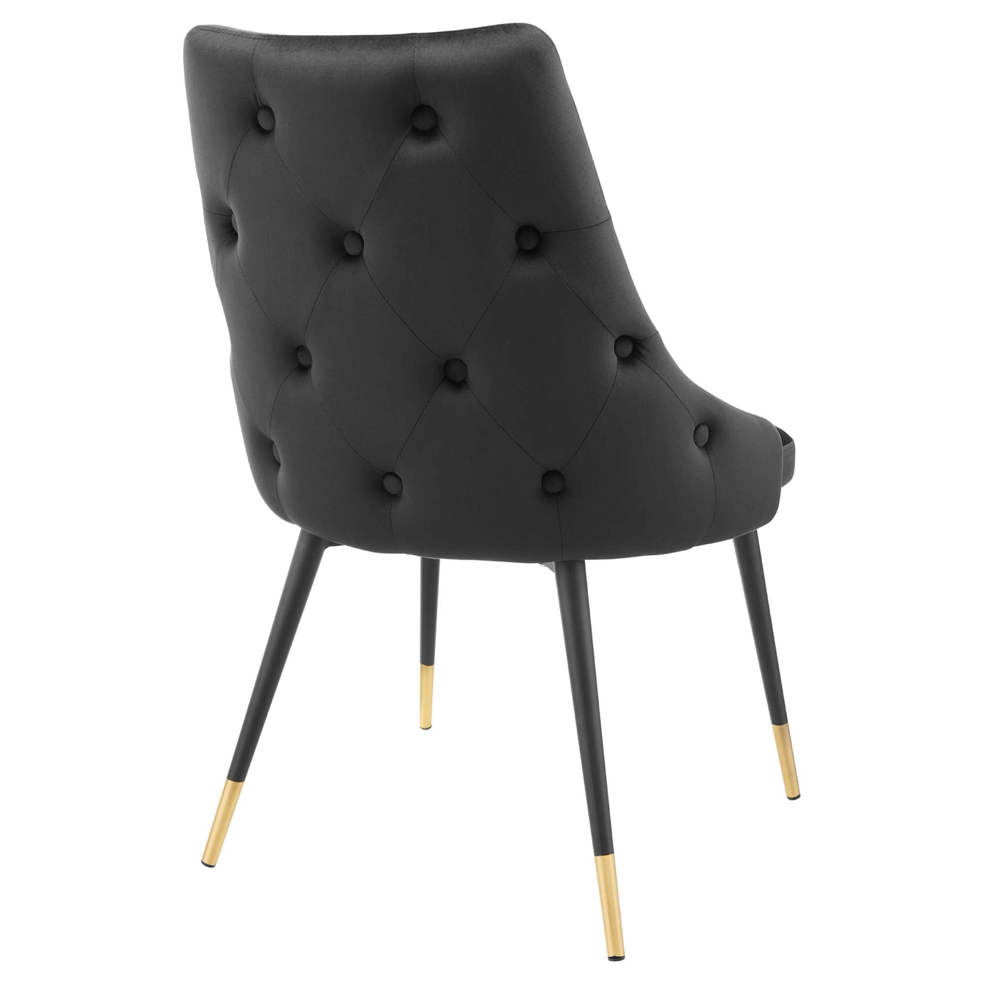 Adorn Tufted Performance Velvet Dining Side Chair, Black