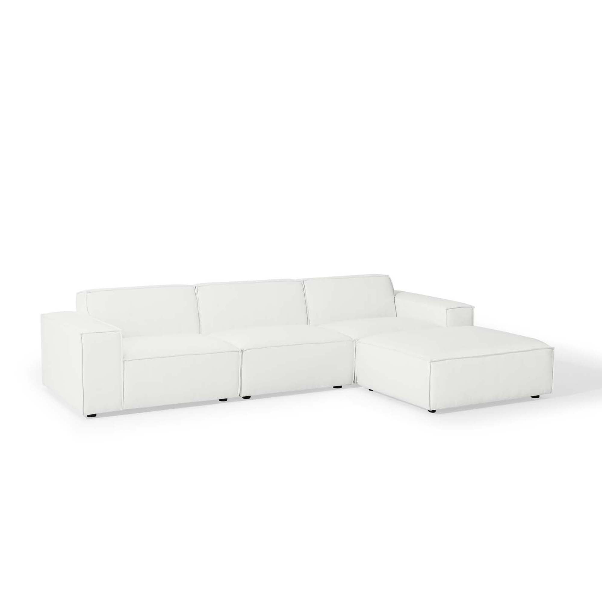 Restore 4-Piece Sectional Sofa, White