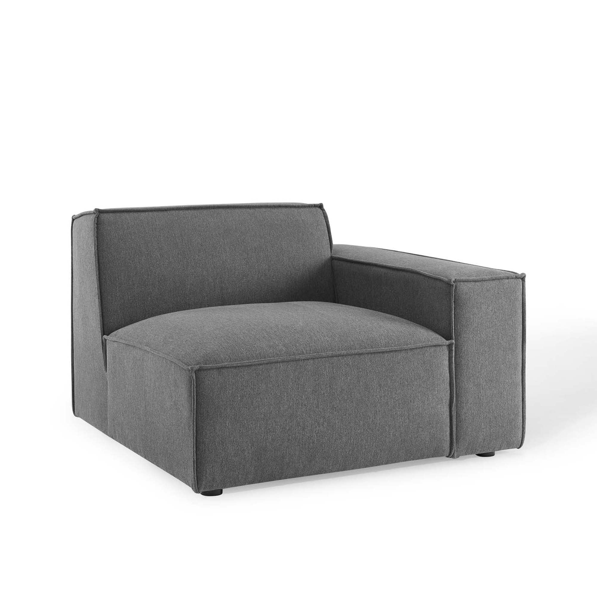 Restore 4-Piece Sectional Sofa, Charcoal