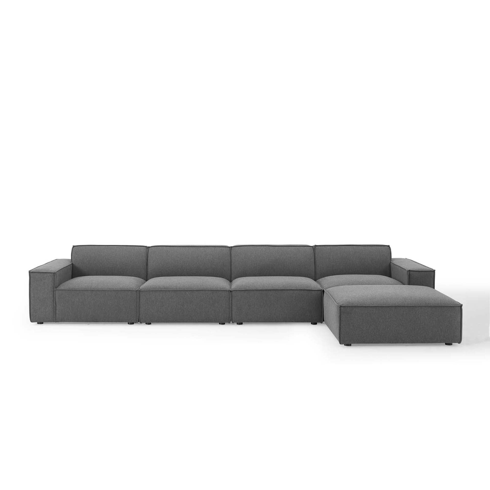 Restore 5-Piece Sectional Sofa, Charcoal