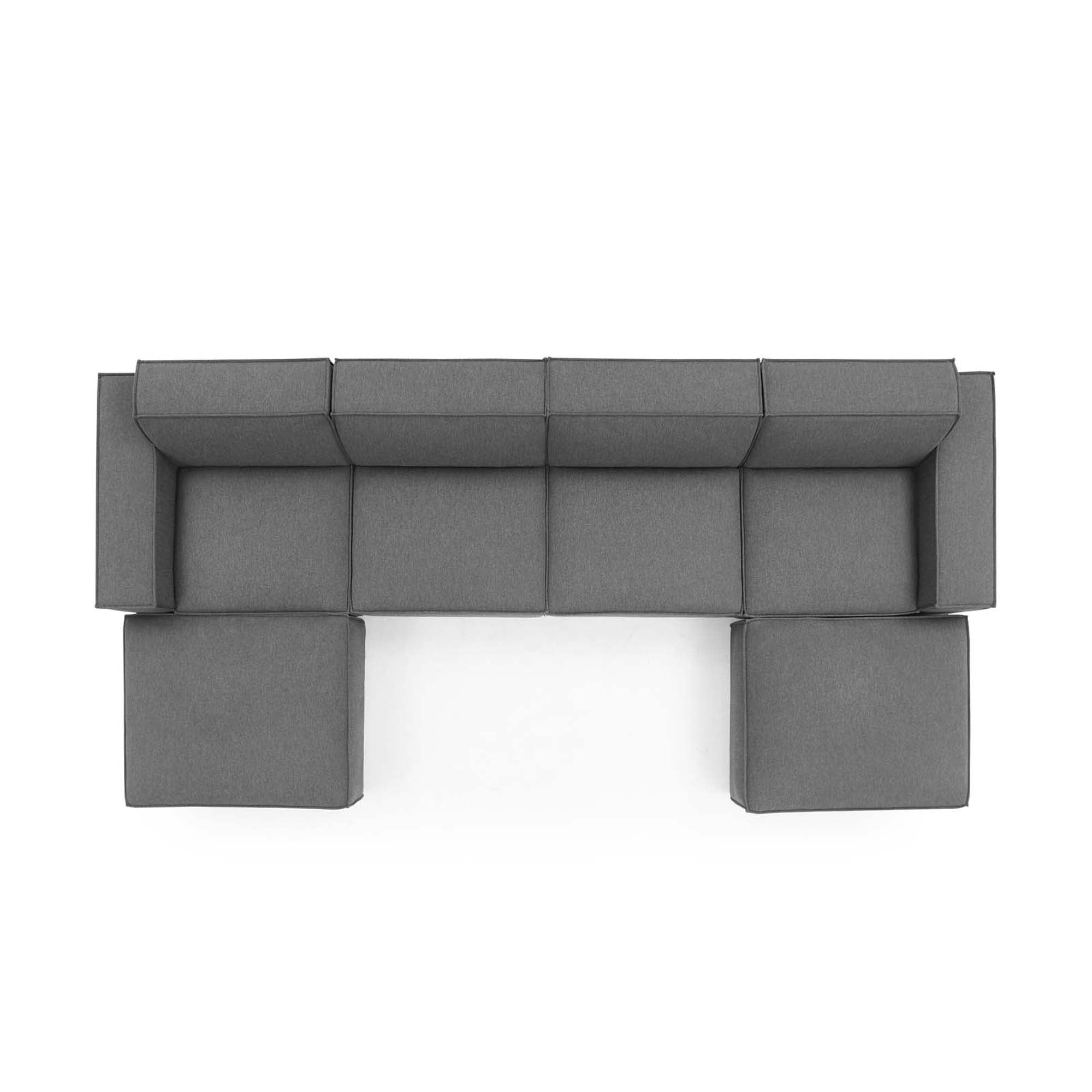 Restore 6-Piece Sectional Sofa, Charcoal